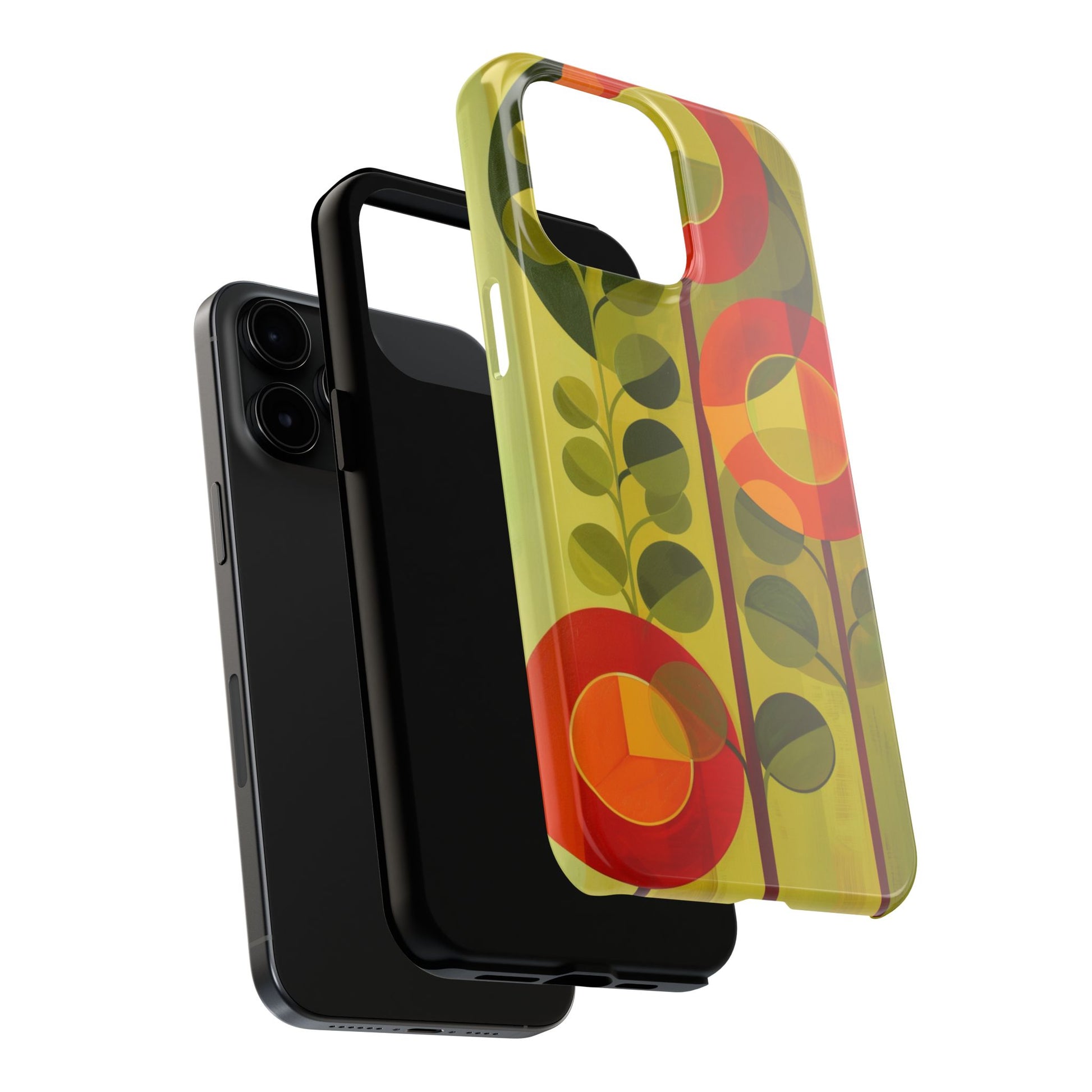 Atomic Flower Phone Case, Mid-Mod Phone Case, Artwork iPhone Case, Unique Floral Pattern Phone Case, Art Deco, Minimalist, Tough Iphone Case