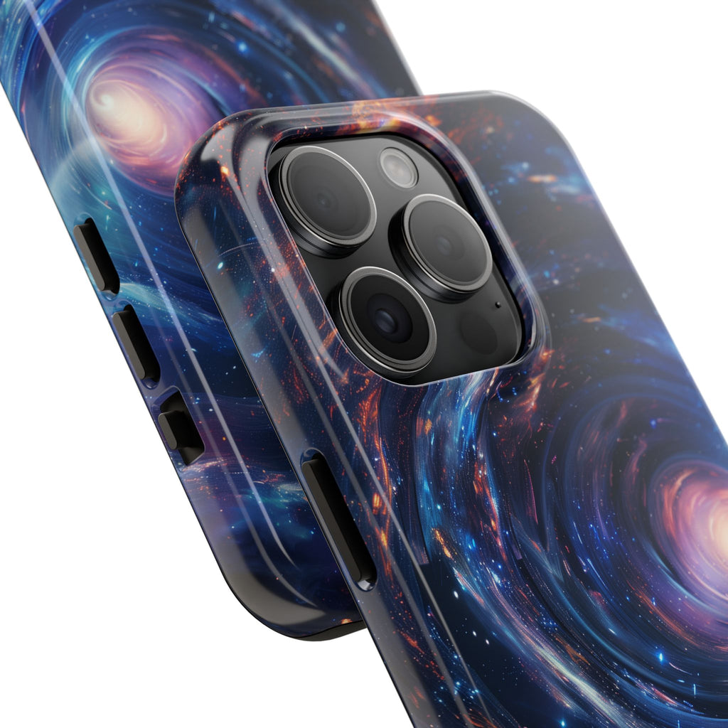 Dr Who inspired Phone Case - Space Wormholes Phone Case - Cosmic Galaxy Cover with Futuristic Wormhole Design - Sci-Fi Protective Case