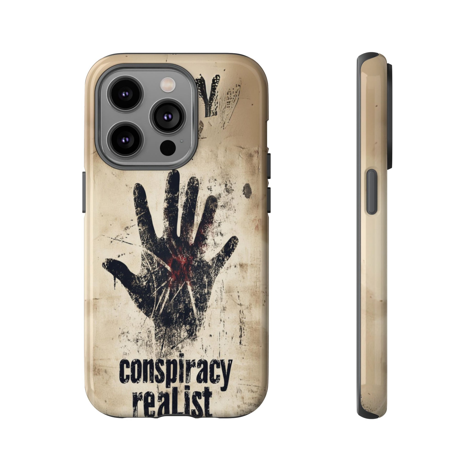 Conspiracy Theories Paranormal Mystery UFO X-Files Inspired Ghostly Hand Conspiracy Realist Cryptid iPhone 13 14 15 16 Pro Max Galaxy Pixel