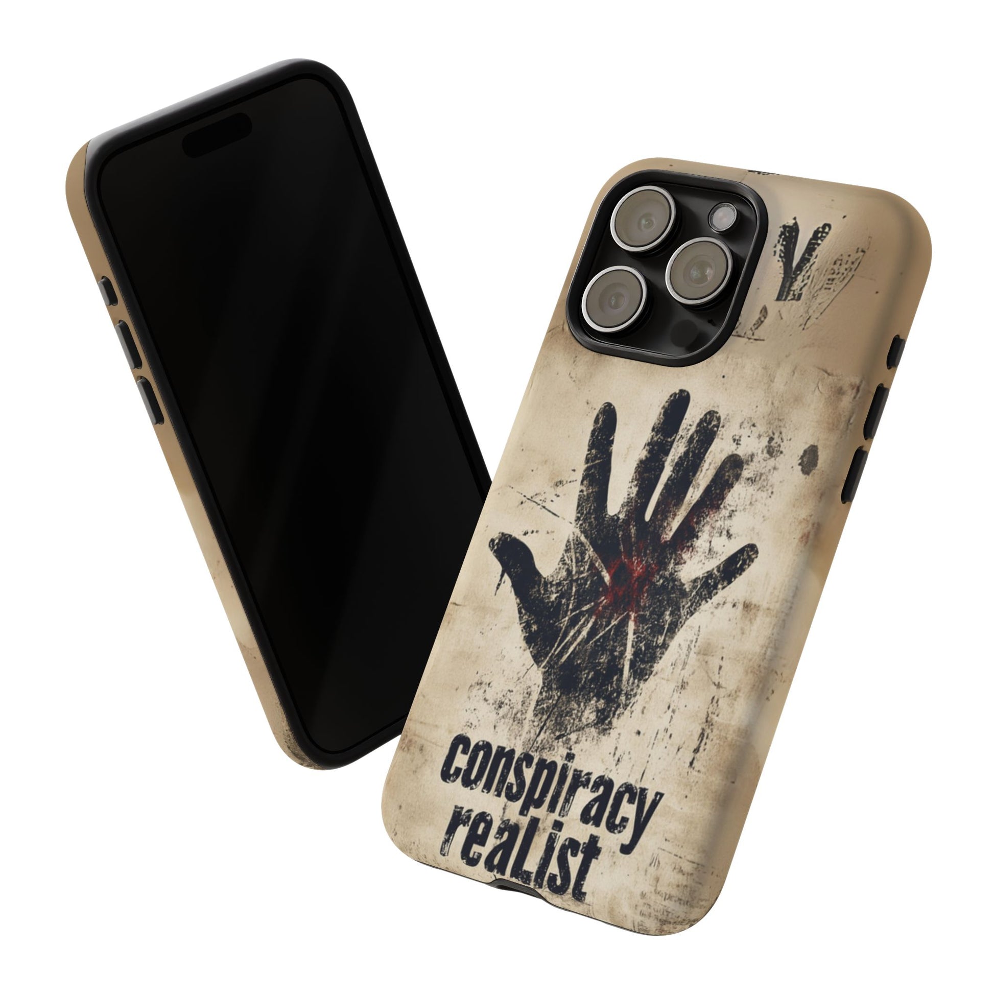 Conspiracy Theories Paranormal Mystery UFO X-Files Inspired Ghostly Hand Conspiracy Realist Cryptid iPhone 13 14 15 16 Pro Max Galaxy Pixel