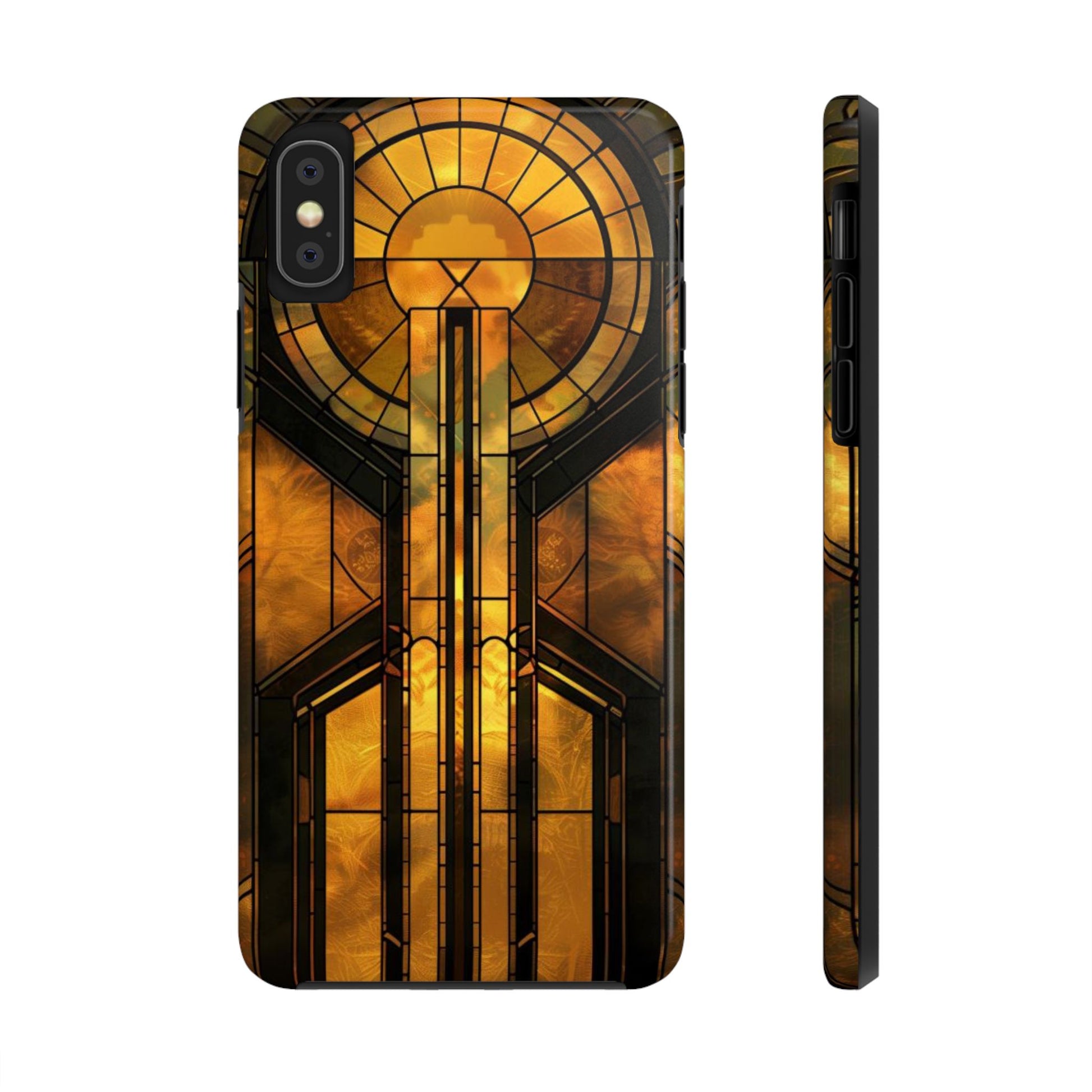 Durable Noir Art Deco Golden Design iPhone Cover - Stylish and Protective Phone Case on Etsy - Art Deco Gift