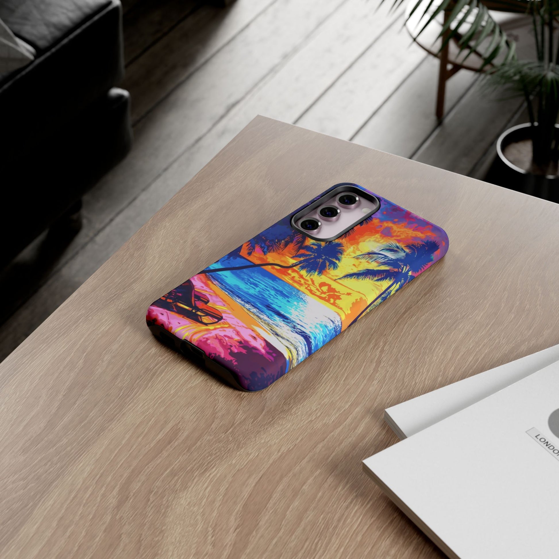 Sunset Bliss: Lisa Frank Style Android Phone Case