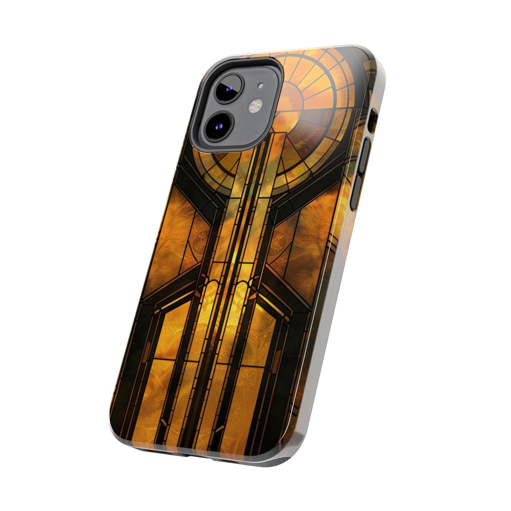 Durable Noir Art Deco Golden Design iPhone Cover - Stylish and Protective Phone Case on Etsy - Art Deco Gift