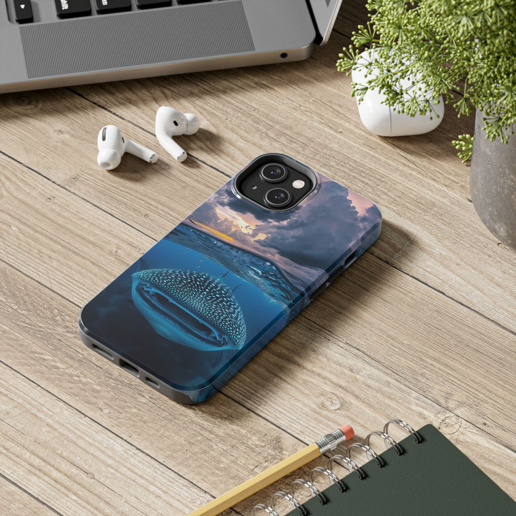 Majestic Encounter: Whale Shark Tough Phone Case