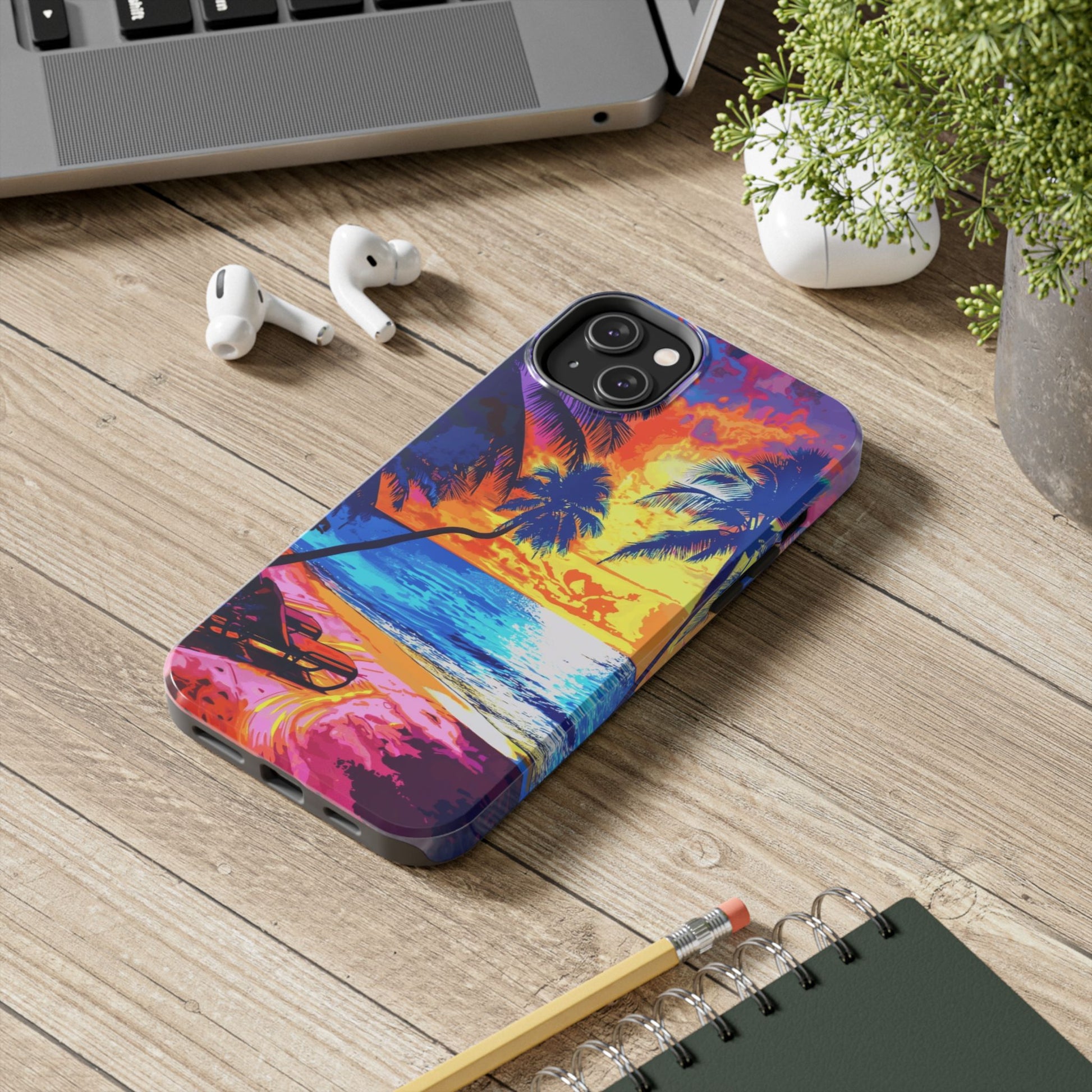 Sunset Bliss: Lisa Frank Style Phone Case