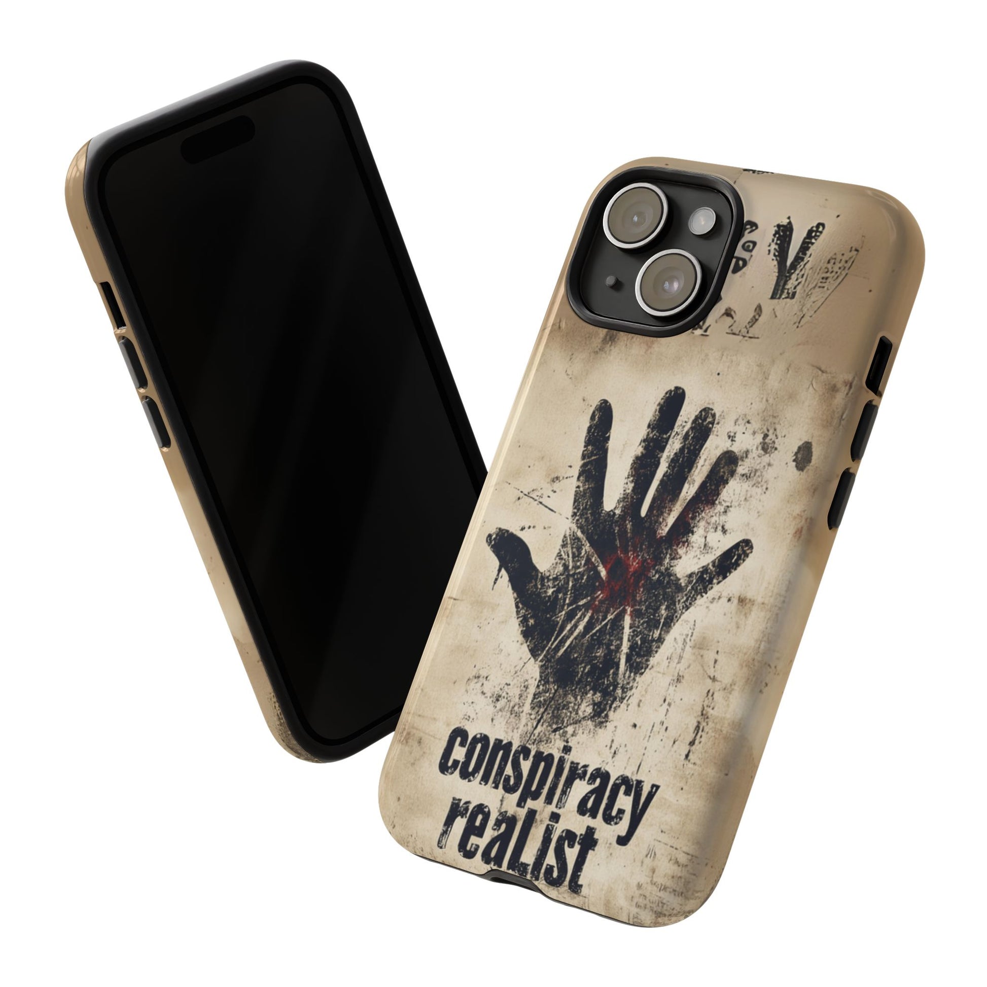 Conspiracy Theories Paranormal Mystery UFO X-Files Inspired Ghostly Hand Conspiracy Realist Cryptid iPhone 13 14 15 16 Pro Max Galaxy Pixel