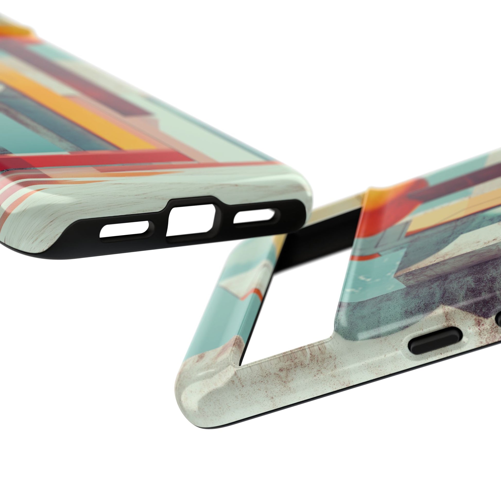 Future City Frank Lloyd Wright Tomorrow Land Usonian Phone Case Geometric Art Deco Marble Gold 13 14 15 16 iPhone Pro Max Galaxy Pixel