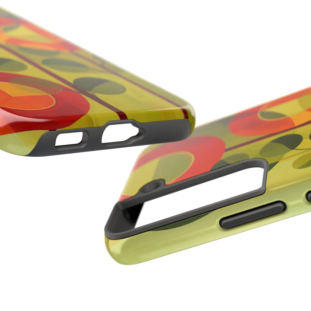 Atomic Flower Phone Case, Mid-Mod Phone Case, Artwork iPhone Case, Unique Floral Pattern Phone Case, Art Deco, Minimalist, Tough Iphone Case
