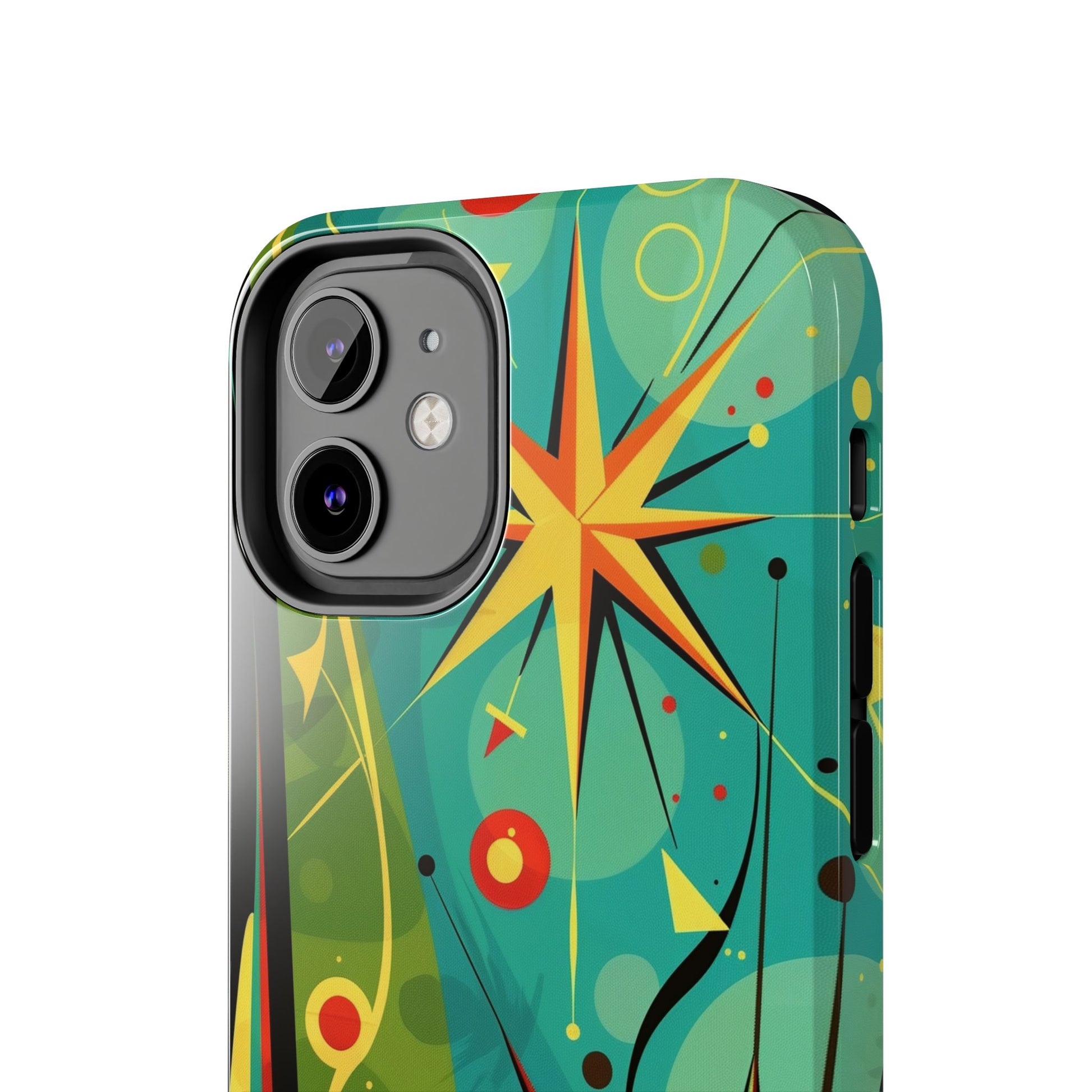 Mid Century Modern Star Design Phone Case, Earth Tone Colors, Retro Style Smartphone Cover, Vintage Phone Case, iPhone 14 Case, Apple iPhone