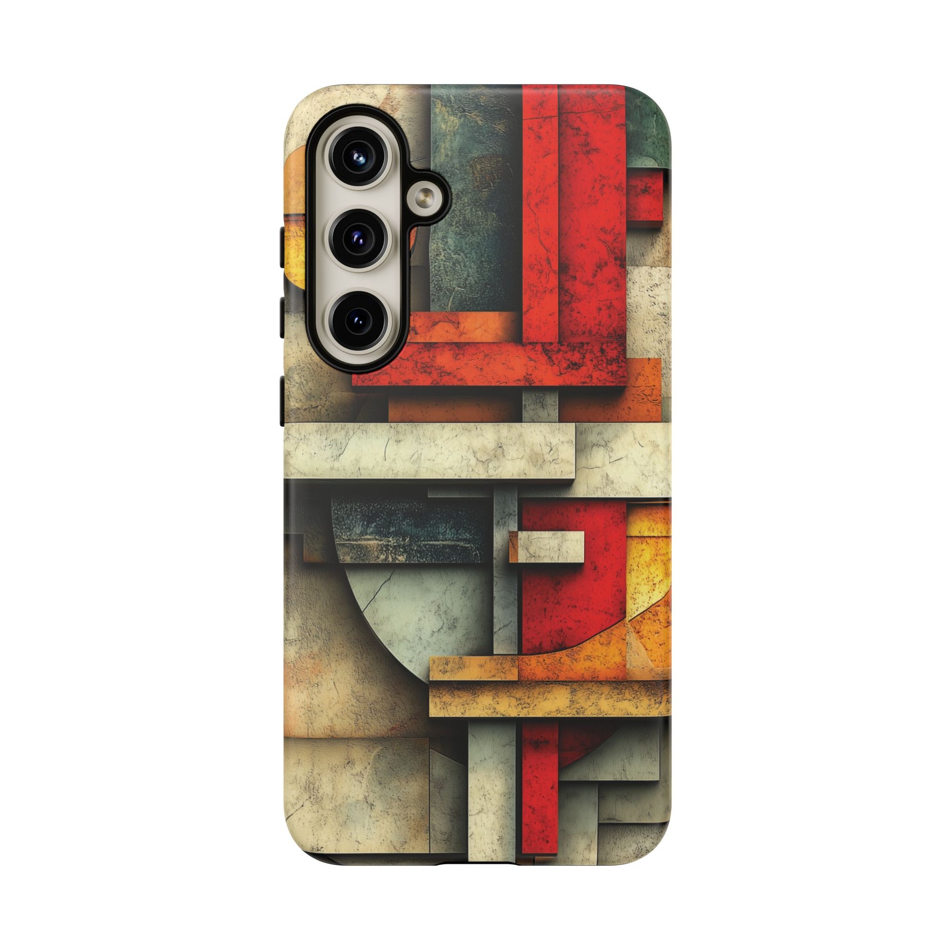 Red Prairie Style Frank Lloyd Wright Usonian Phone Case Geometric Stained Glass Art Deco Marble Gold 13 14 15 16 iPhone Pro Max Galaxy Pixel