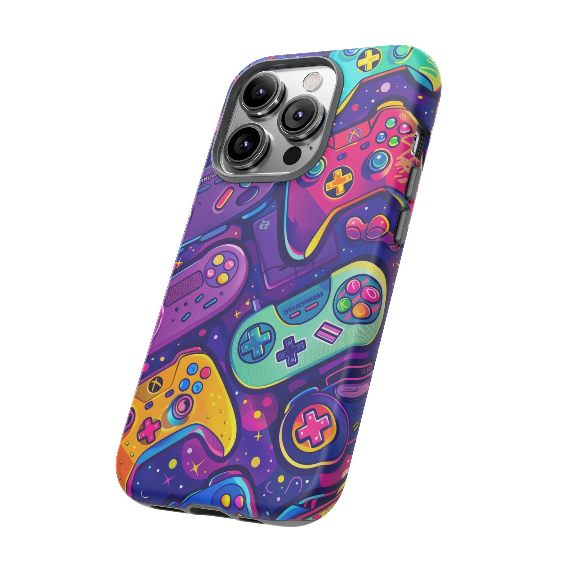 Lisa Frank Style Video Game Controller Android Phone Case, Retro Gamer Gift, Colorful Gaming Accessory