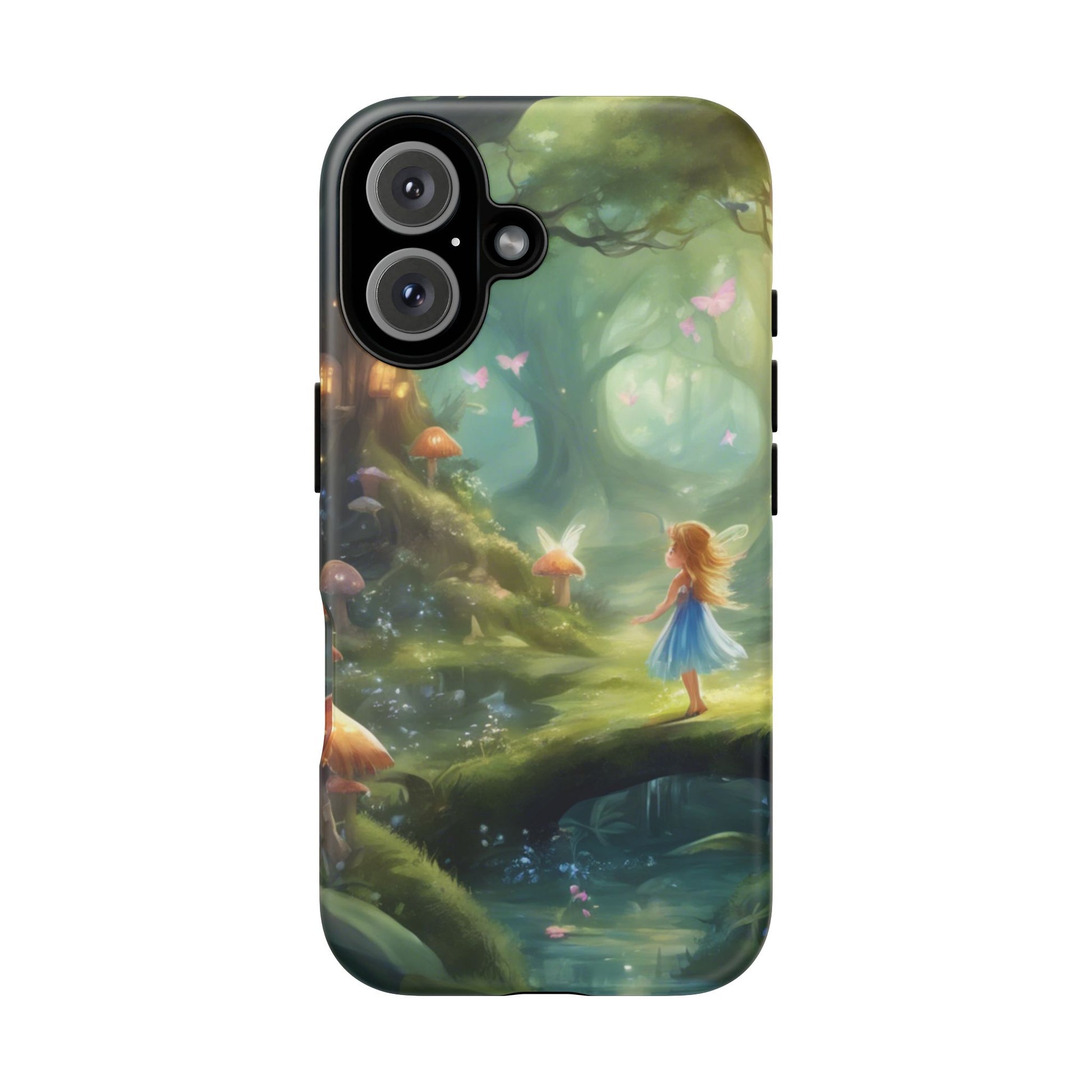Enchanting Fairy Forest Phone Case Fae Trees Legend Garden Fern Gulley ACOTAR Magic Fantasy Dragons iPhone 13 14 15 16 Pro Max Samsung Pixel