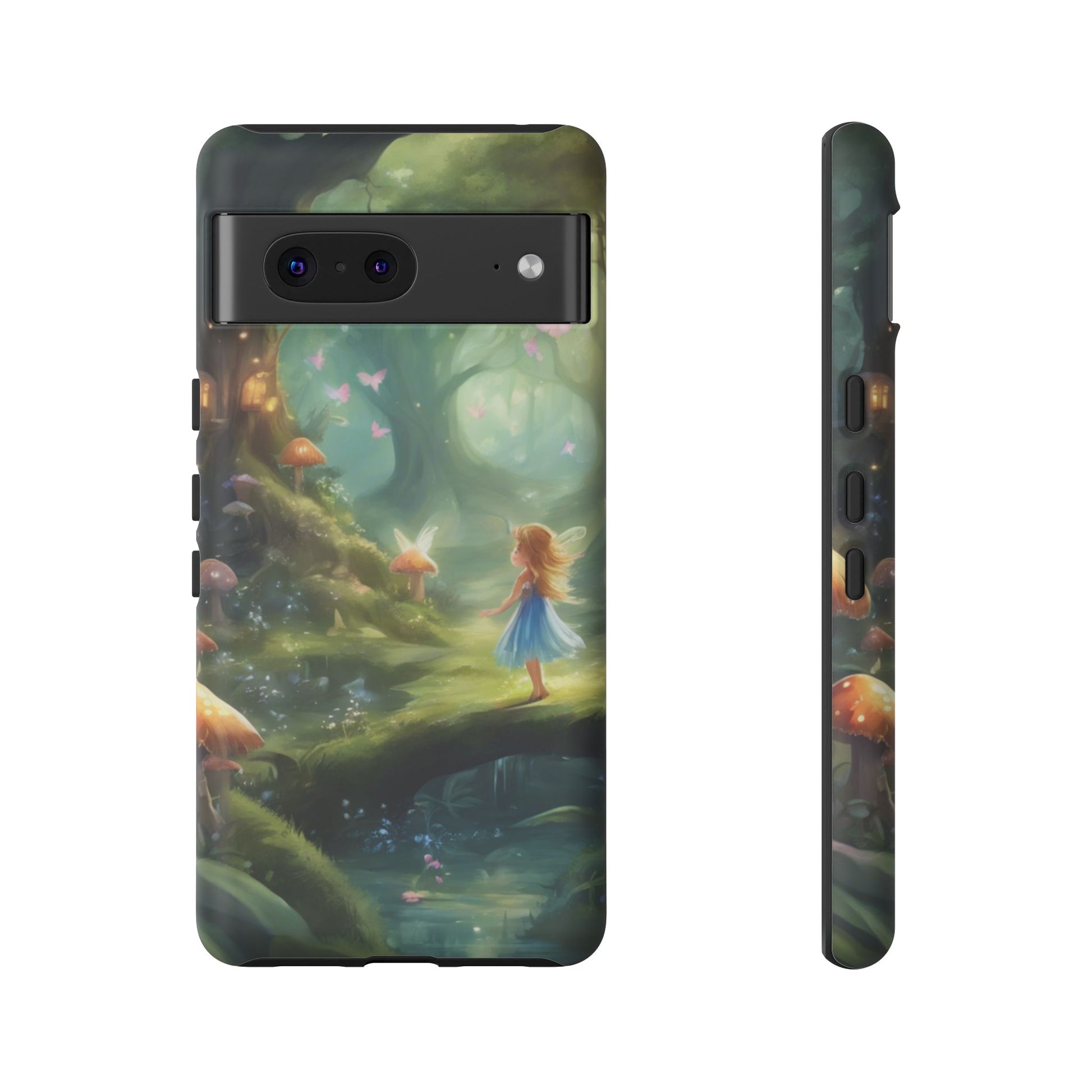 Enchanting Fairy Forest Phone Case Fae Trees Legend Garden Fern Gulley ACOTAR Magic Fantasy Dragons iPhone 13 14 15 16 Pro Max Samsung Pixel