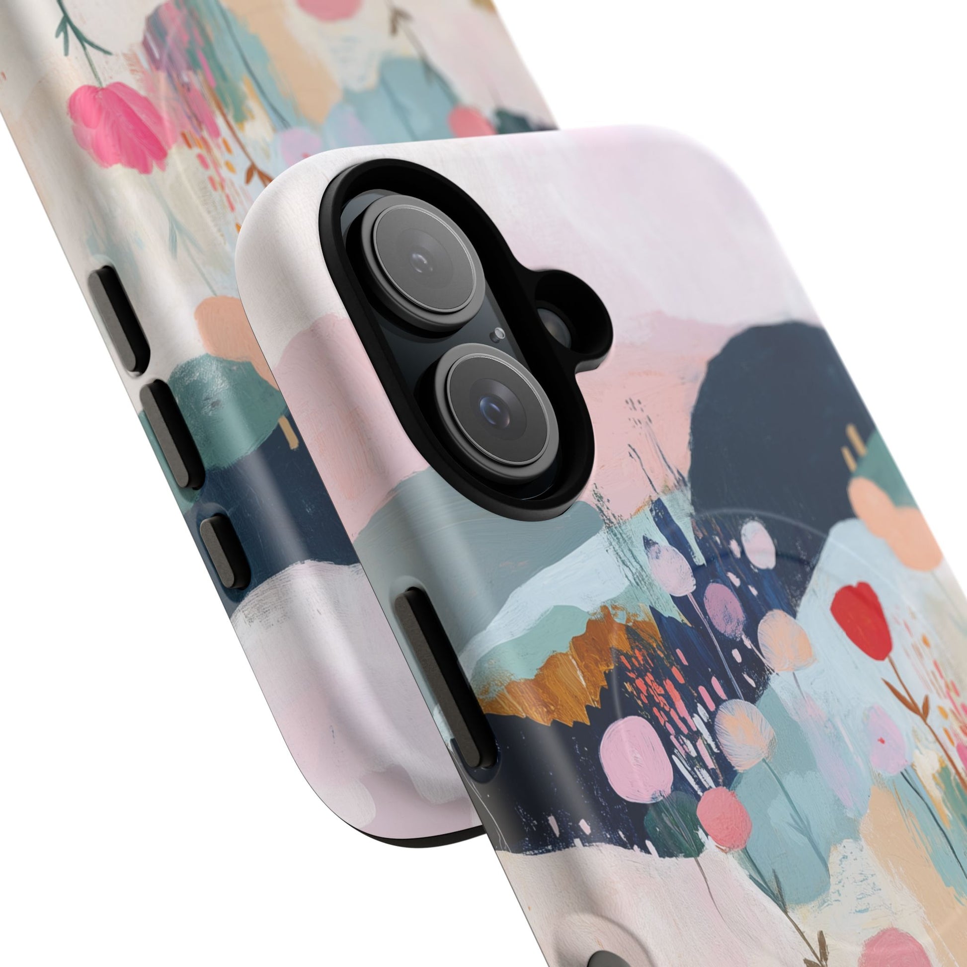 Wild Flowers Cottagecore Pastel Abstract Art Magsafe Field Landscape  Floral Nature Hand Painted Artistic iPhone 14 15 16 Pro Max Plus