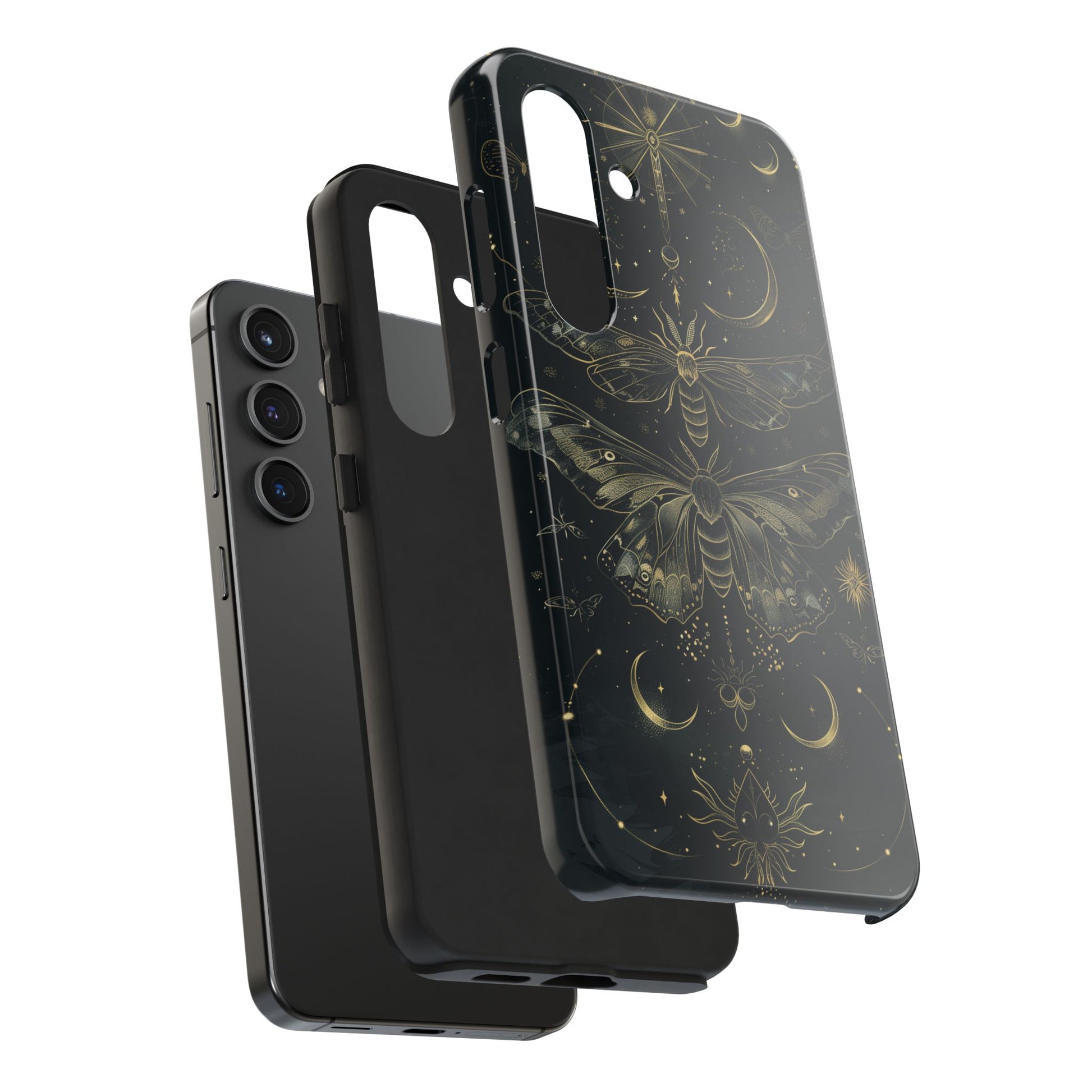 C Dark Academia Mystical Phone Case, Mystical Moth Phone Case, Vintage Magic Witchcraft iPhone Cover, Esoteric Nature Art, iPhone 15 Pro Max