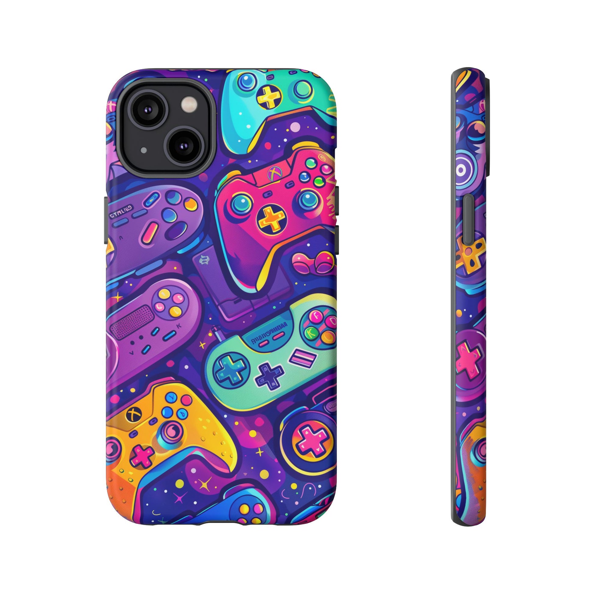 Lisa Frank Style Video Game Controller Android Phone Case, Retro Gamer Gift, Colorful Gaming Accessory