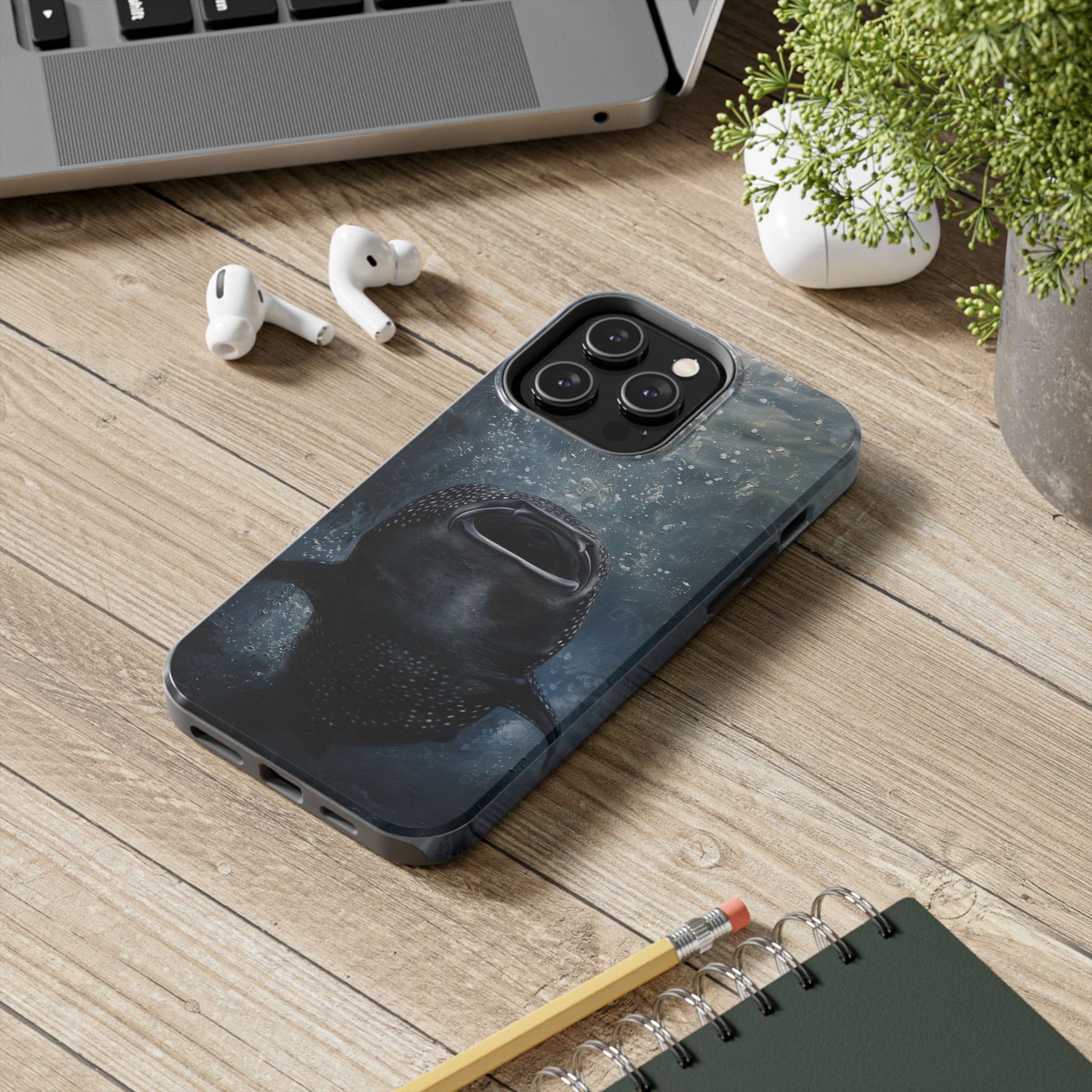 Rising Majesty: Whale Shark Feeding Tough Phone Case