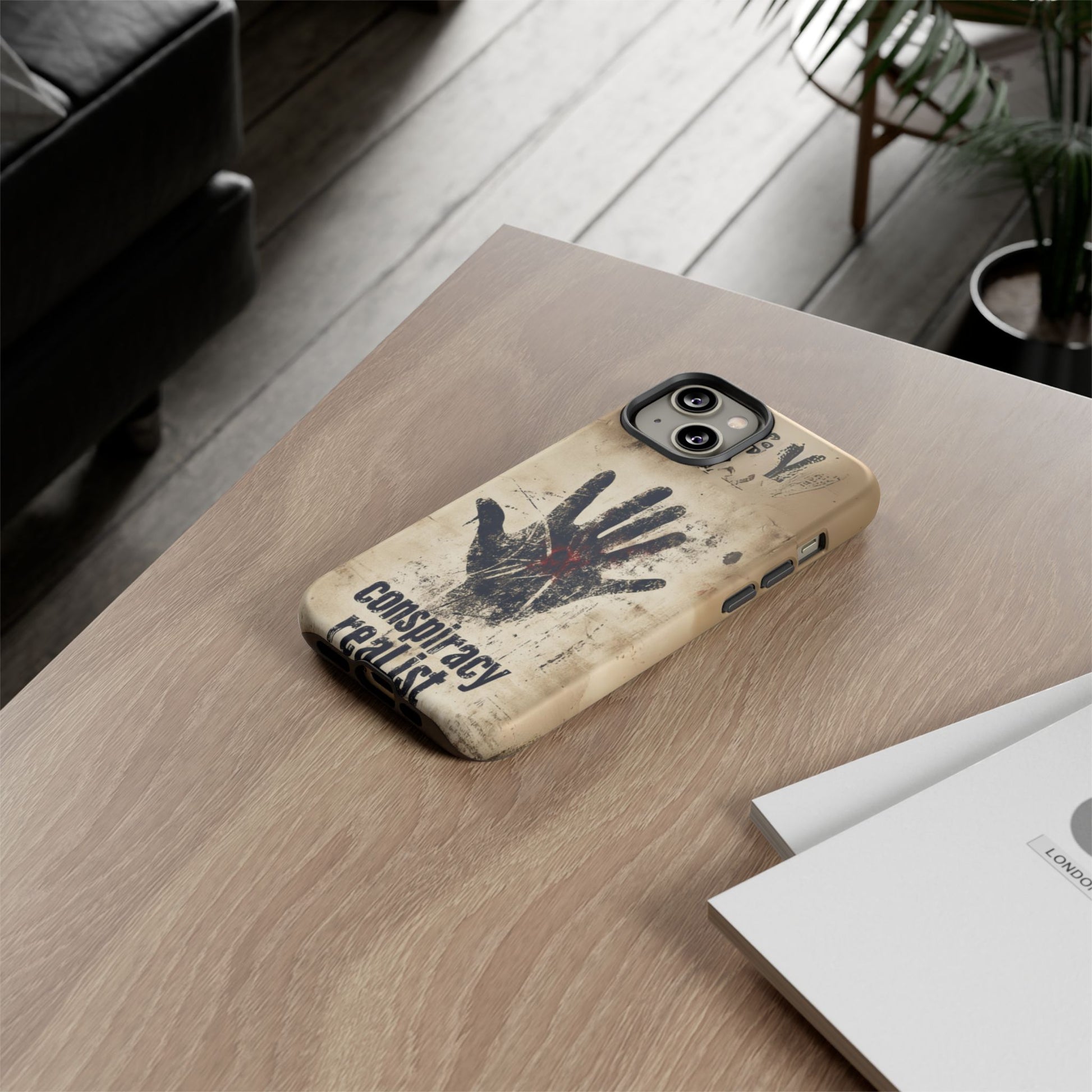 Conspiracy Theories Paranormal Mystery UFO X-Files Inspired Ghostly Hand Conspiracy Realist Cryptid iPhone 13 14 15 16 Pro Max Galaxy Pixel