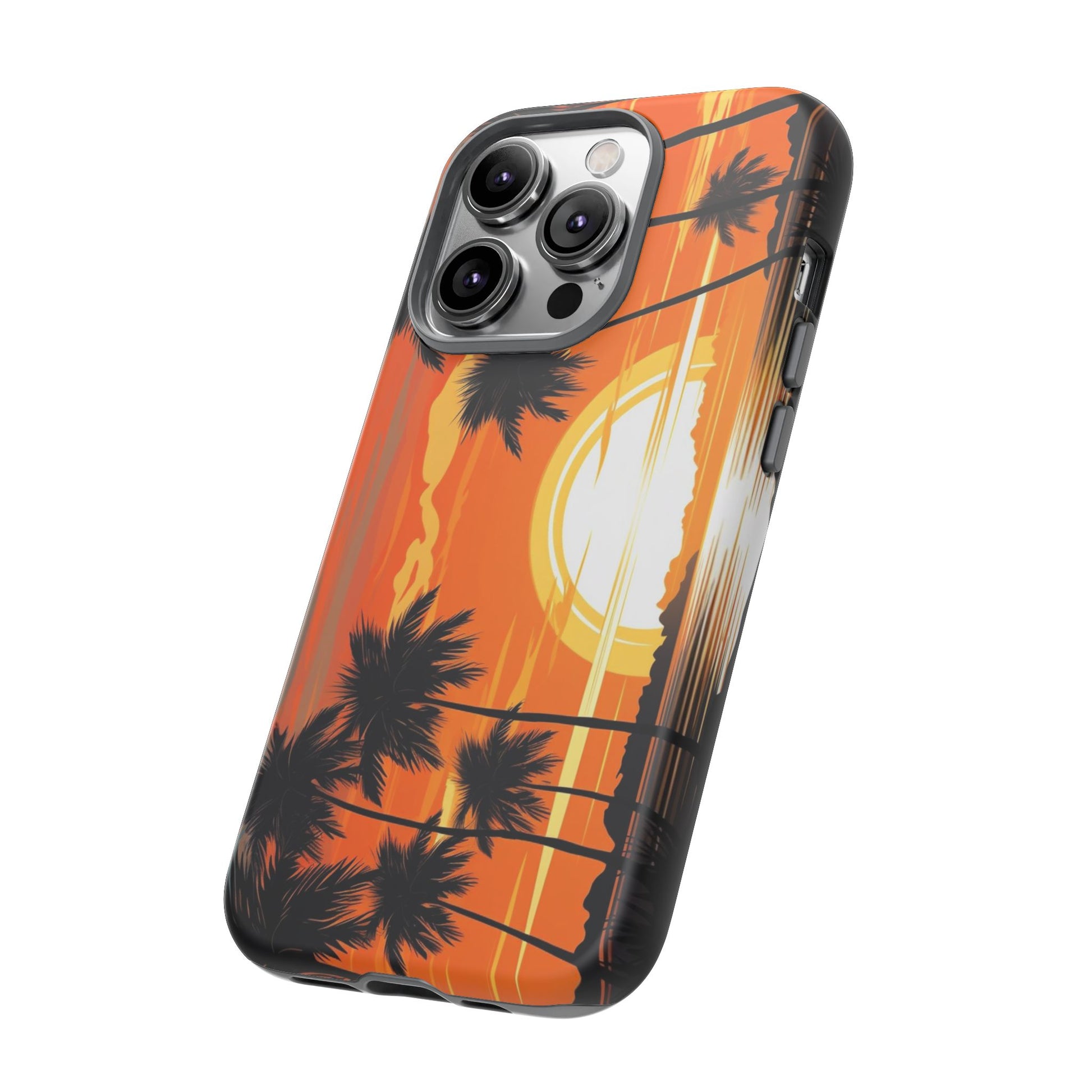 Sunset Palm Trees Tough Phone Cases for iPhone and Android
