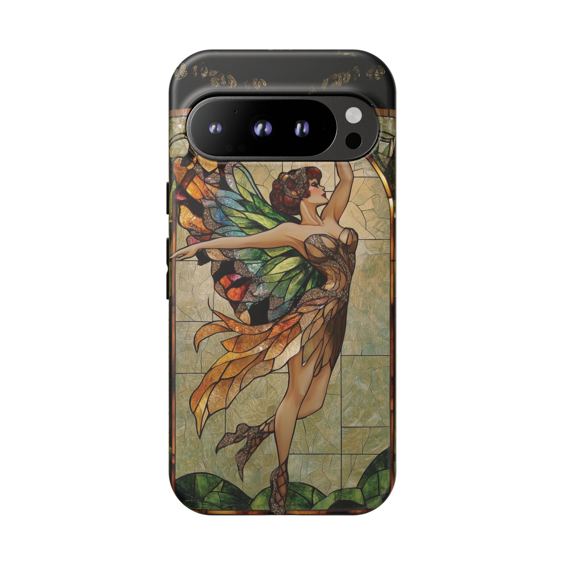 Fairy Phone Case Art Deco Woman Phone Case 1920s Art Nouveau Design in Stained Glass Alphonse Mucha Style Gatsby Style Poster