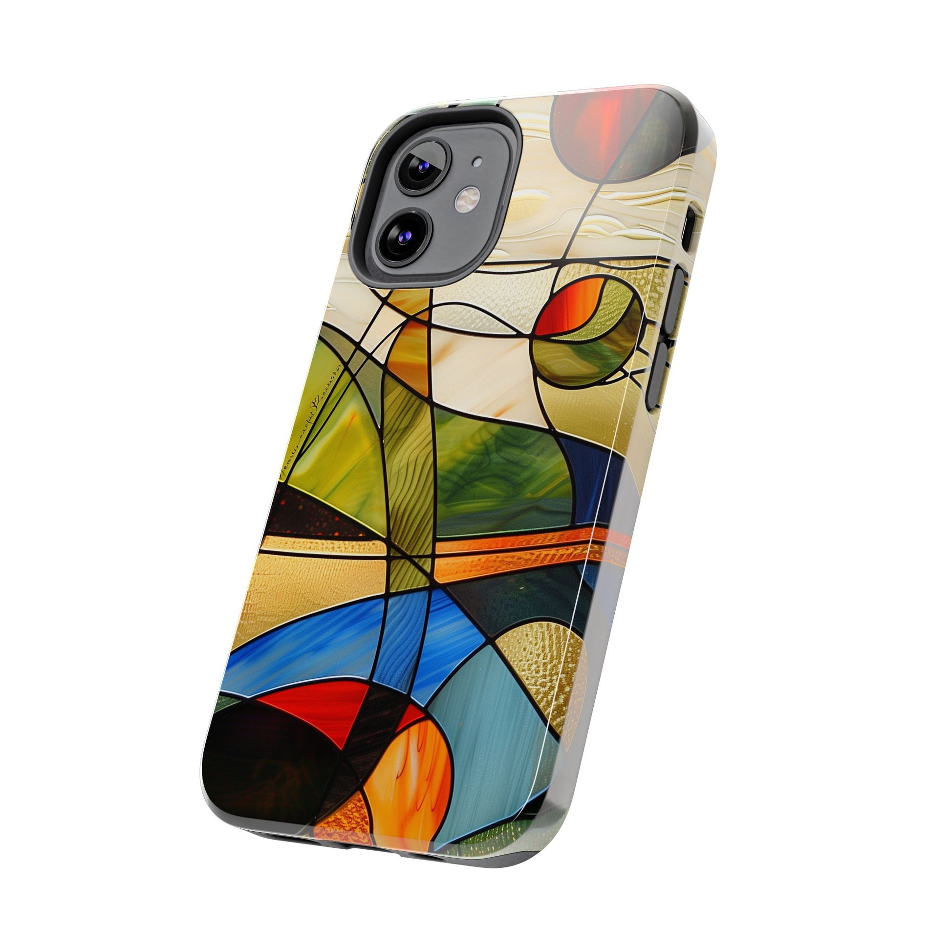 Frank Lloyd Wright Inspired Stained Glass Phone Case, Artistic iPhone Case, Architectural Design, Art Deco iphone Case, iphone 15 pro max