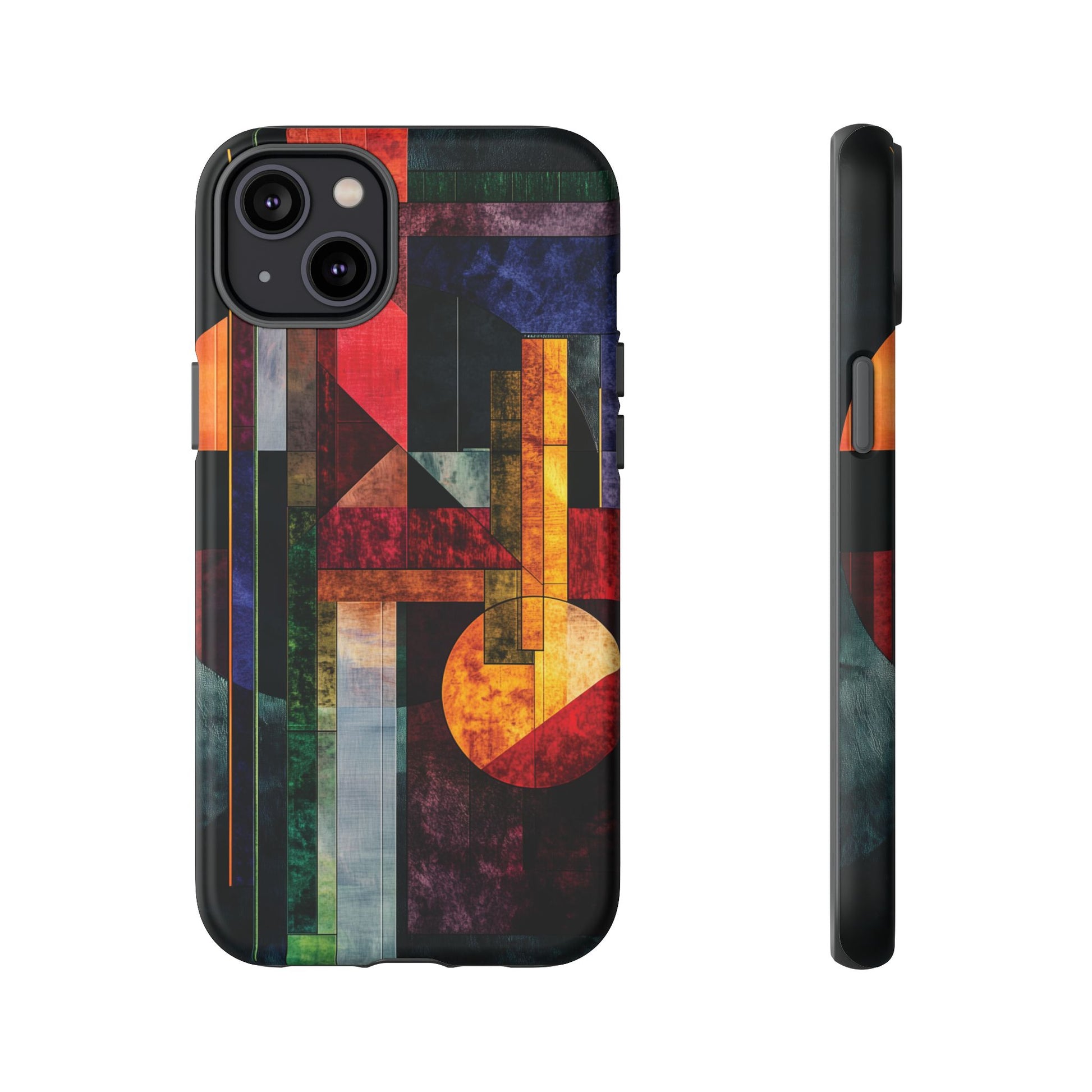 Darker Style Frank Lloyd Wright Usonian Phone Case Geometric Stained Glass Art Deco Marble Gold 13 14 15 16 iPhone Pro Max Galaxy Pixel