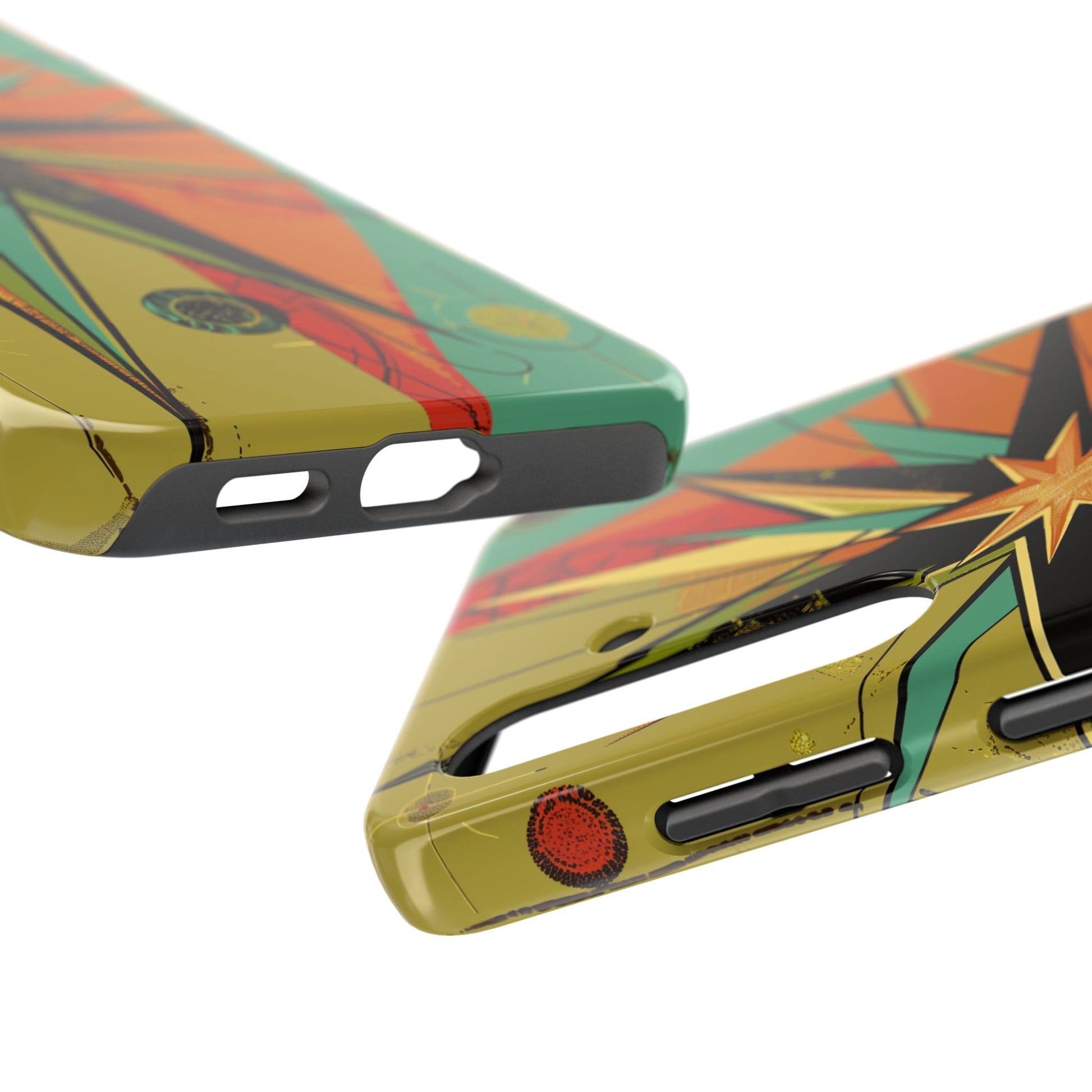 Mid Century Modern Star Design Phone Case, Earth Tone Colors, Retro Style Smartphone Cover, Vintage Phone Case, iPhone 14 Case, Apple iPhone