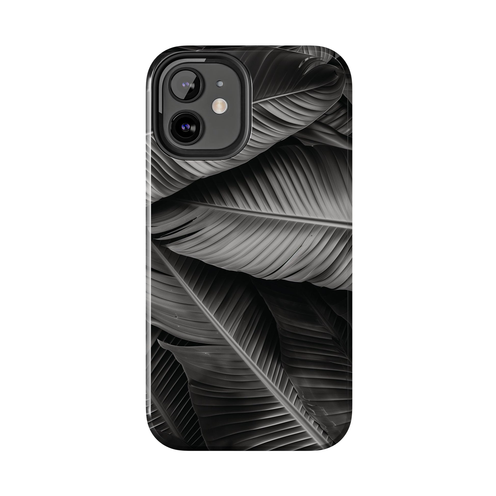 Custom Palm Leaf Phone Case, Palm Tree Phone Case, Tropical Leaf Design, Summer iPhone Cover, Black and White iPhone Case, iPhone 15 Pro Max