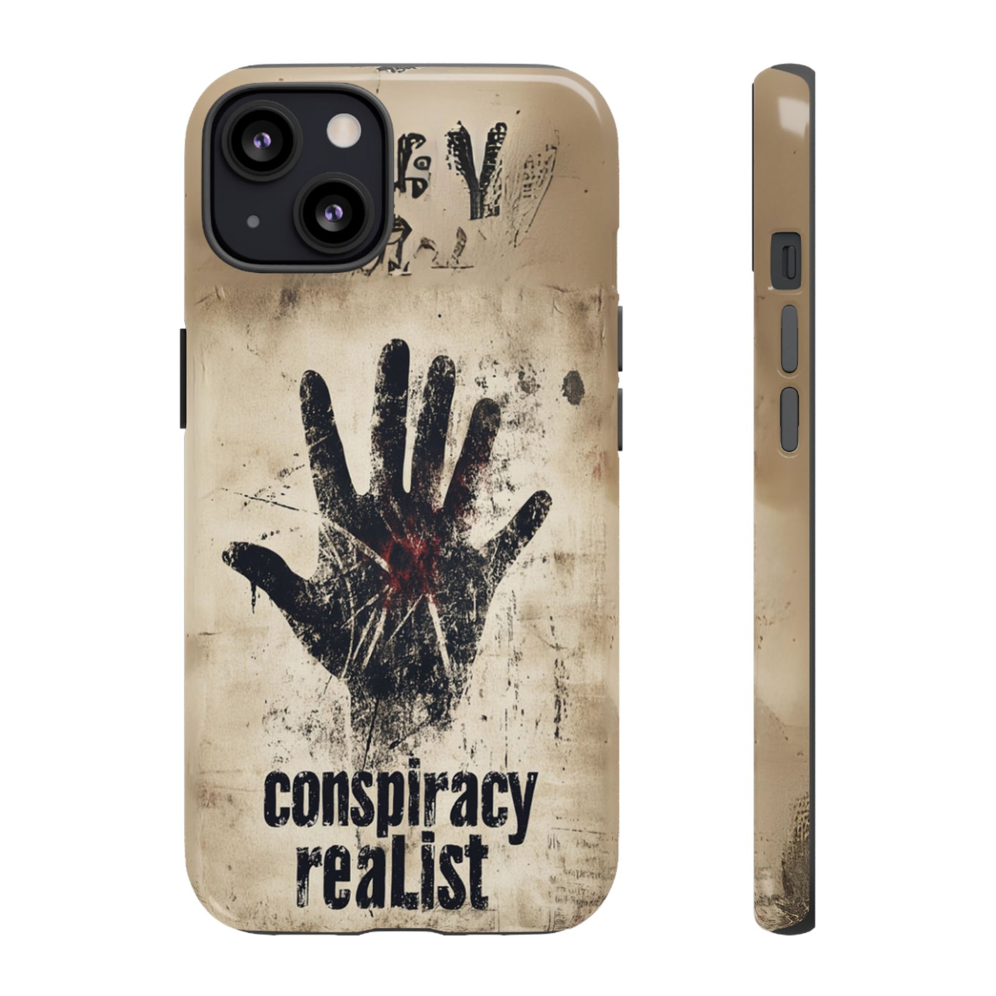 Conspiracy Theories Paranormal Mystery UFO X-Files Inspired Ghostly Hand Conspiracy Realist Cryptid iPhone 13 14 15 16 Pro Max Galaxy Pixel
