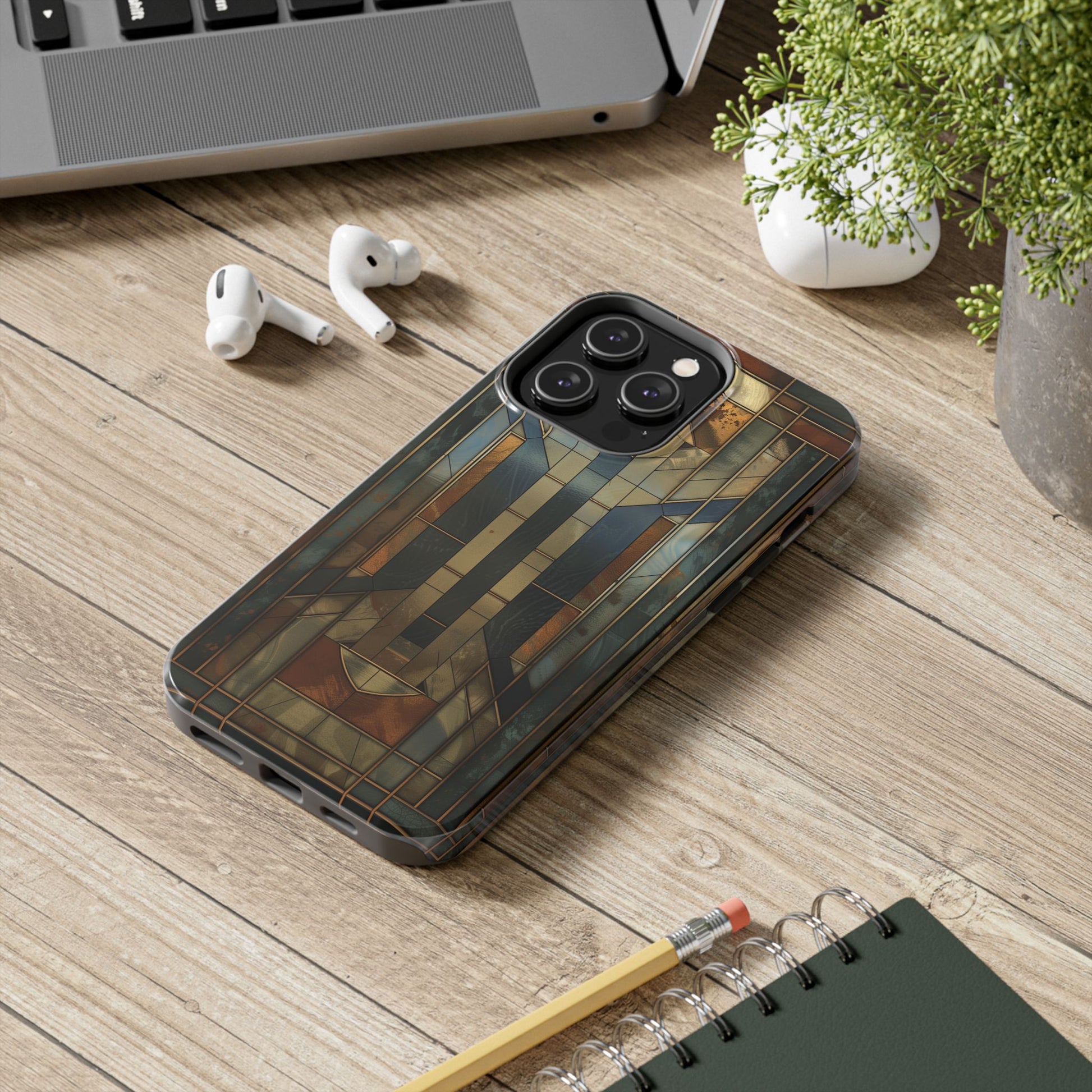 Frank Lloyd Wright Stained Glass Phone Case - Architectural Style Phone Cover - Stained Glass Design Phone Case - Unique Phone Accessory