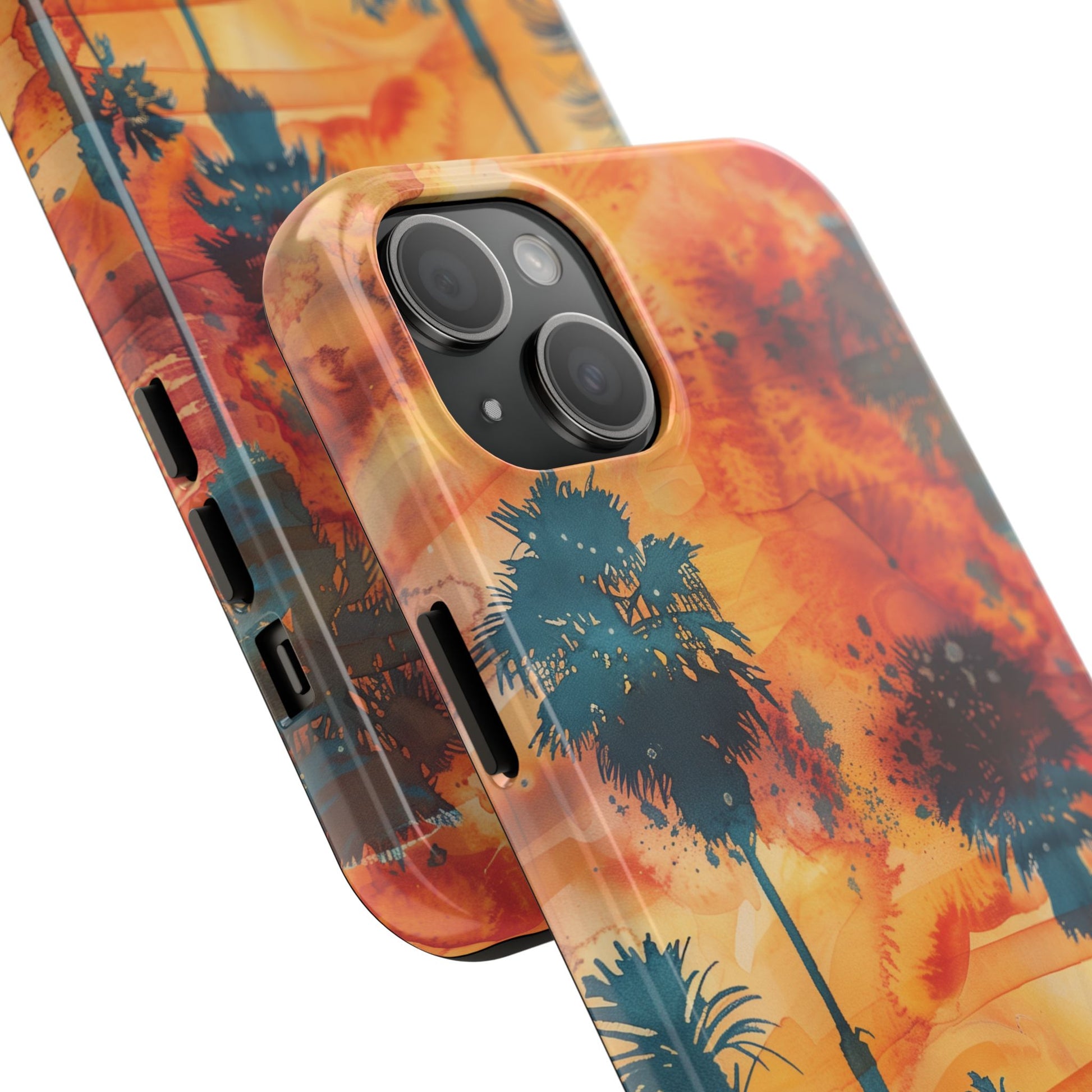 Los Angeles Sunset iPhone Case, Golden Hour Scenic View, Hollywood Hills Sunset Phone Case, Palm Trees Phone Case, iphone 15 pro max case