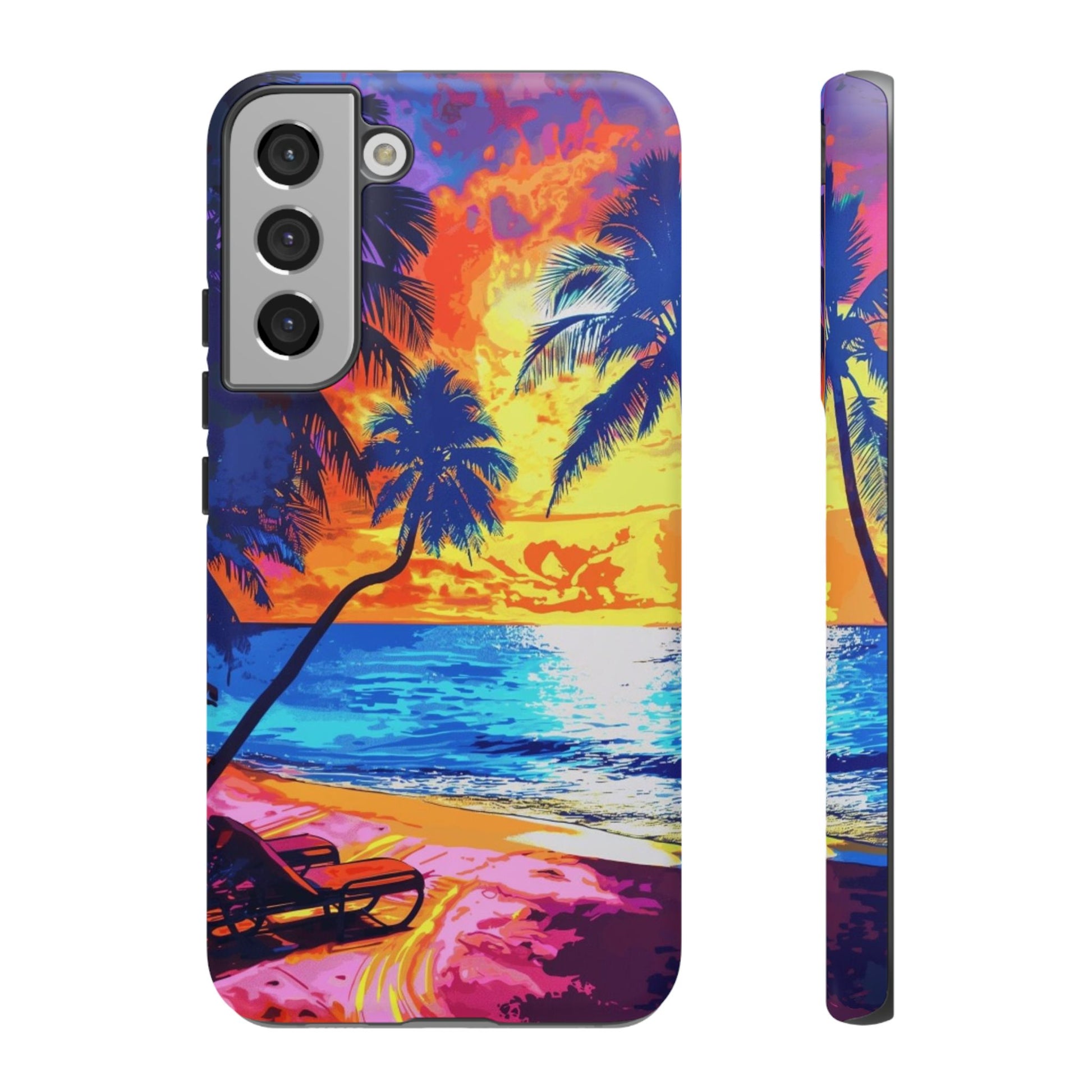 Sunset Bliss: Lisa Frank Style Android Phone Case