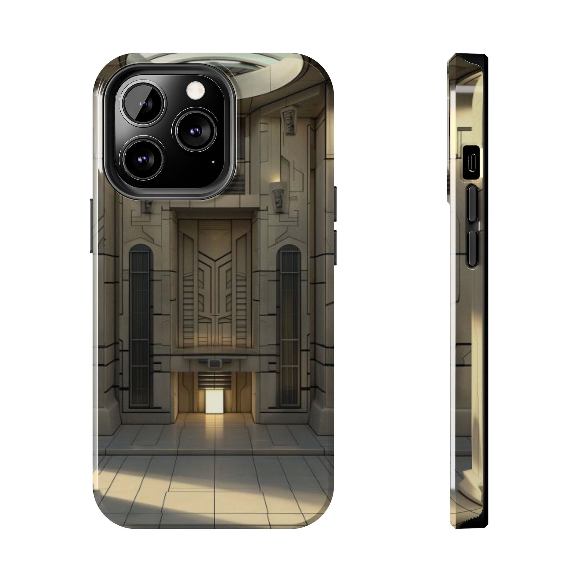 Durable Phone Case - Frank Lloyd Wright Style Room - Tough Architectural Design iPhone/Android Cover - Unique Art Deco Protection Accessory