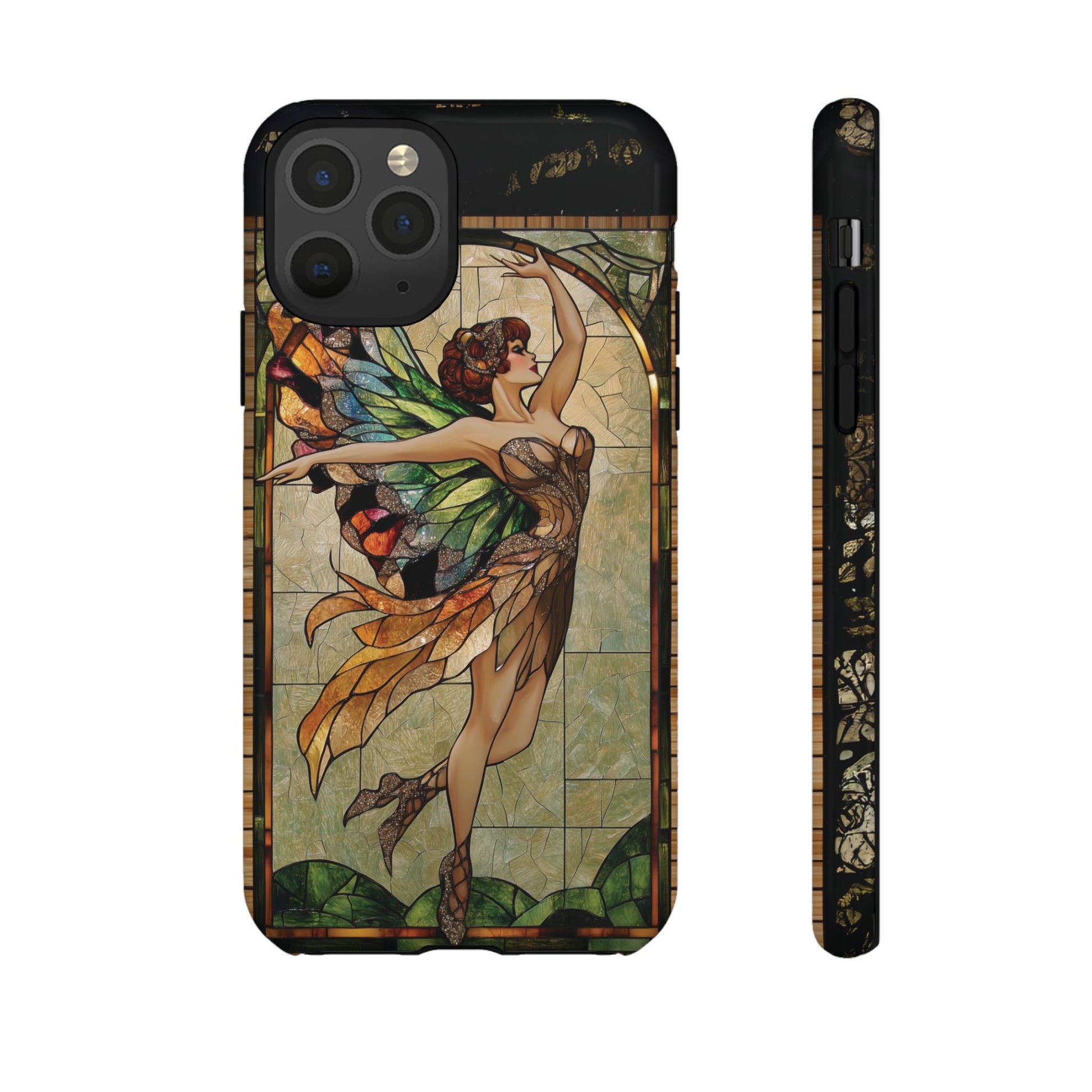 Fairy Phone Case Art Deco Woman Phone Case 1920s Art Nouveau Design in Stained Glass Alphonse Mucha Style Gatsby Style Poster