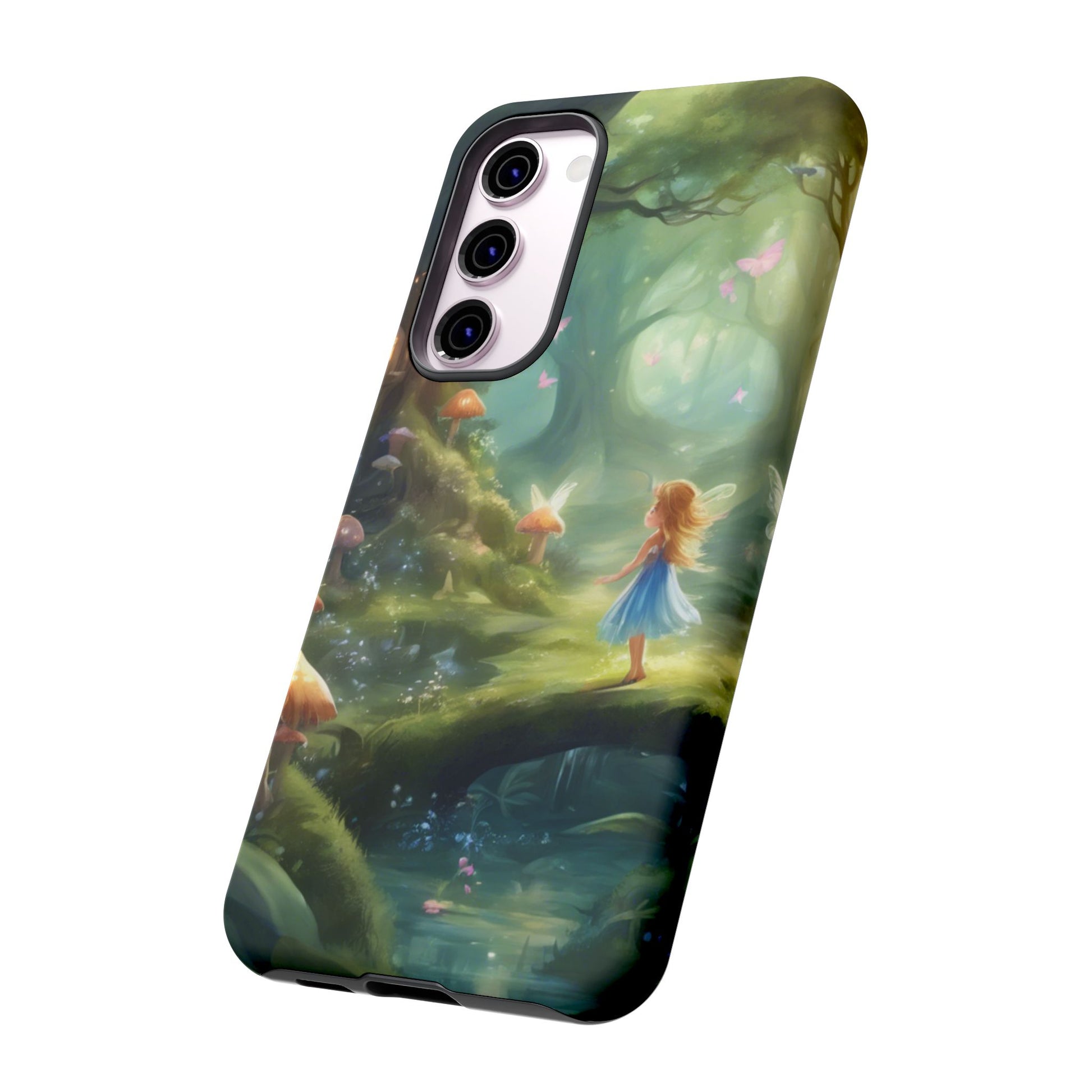 Enchanting Fairy Forest Phone Case Fae Trees Legend Garden Fern Gulley ACOTAR Magic Fantasy Dragons iPhone 13 14 15 16 Pro Max Samsung Pixel