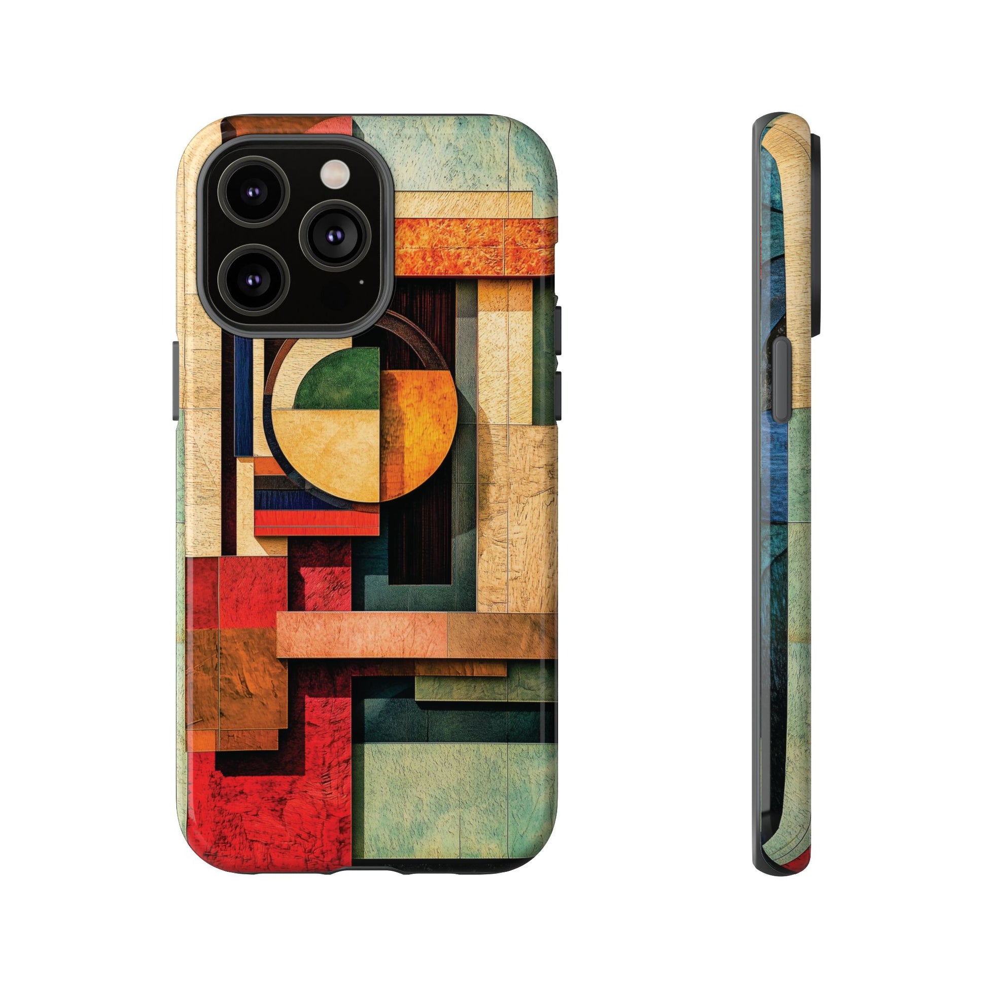 Tan Prairie Style Frank Lloyd Wright Usonian Phone Case Geometric Stained Glass Art Deco Marble Gold 13 14 15 16 iPhone Pro Max Galaxy Pixel