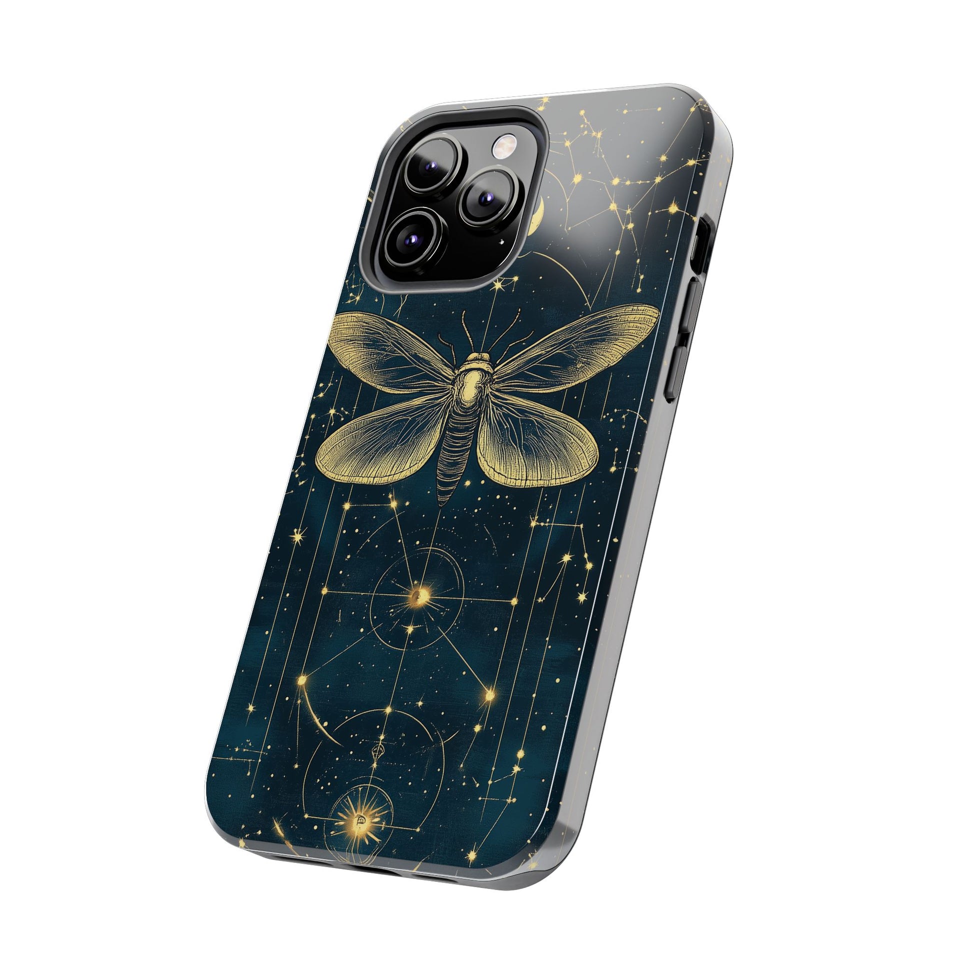 Celestial Dark Academia Phone Case Magical Moth Astrology Witchcraft Esoteric Entomology Nature Art Phone 13 14 15 Pro Max Samsung
