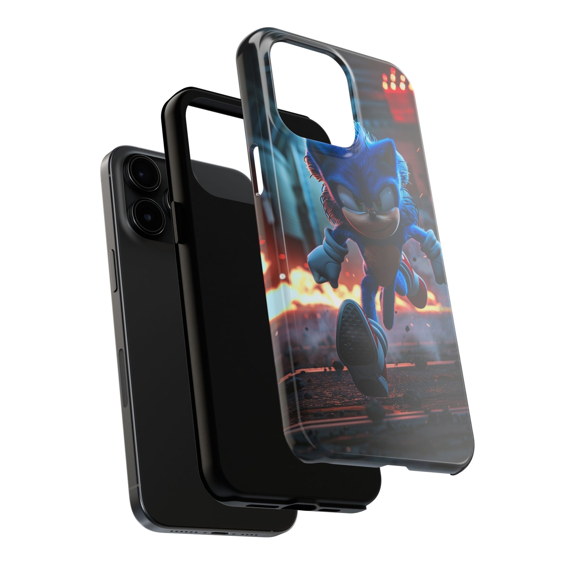 Durable Sonic Phone Case - Protective Sonic the Hedgehog Design - Tough Mobile Cover - Fun Video Game Phone Accessory