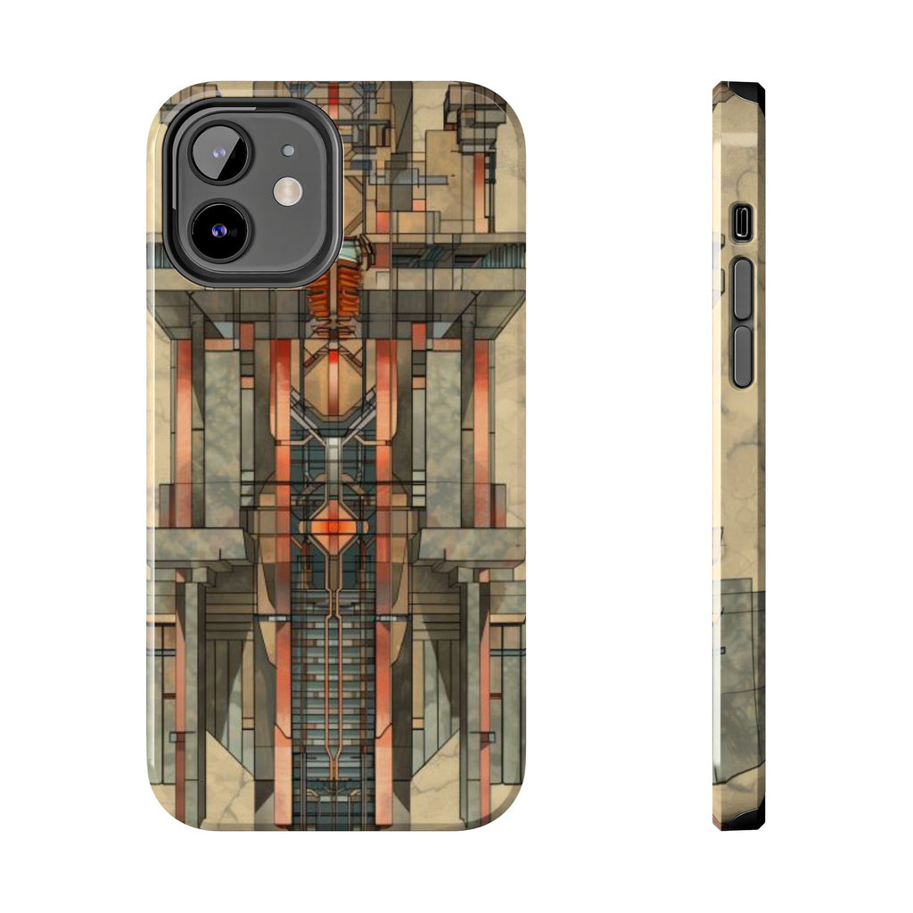 Prairie Style Frank Lloyd Wright Phone Case - Architectural Design iPhone Tough Cover - Unique Art Deco Protective Accessory