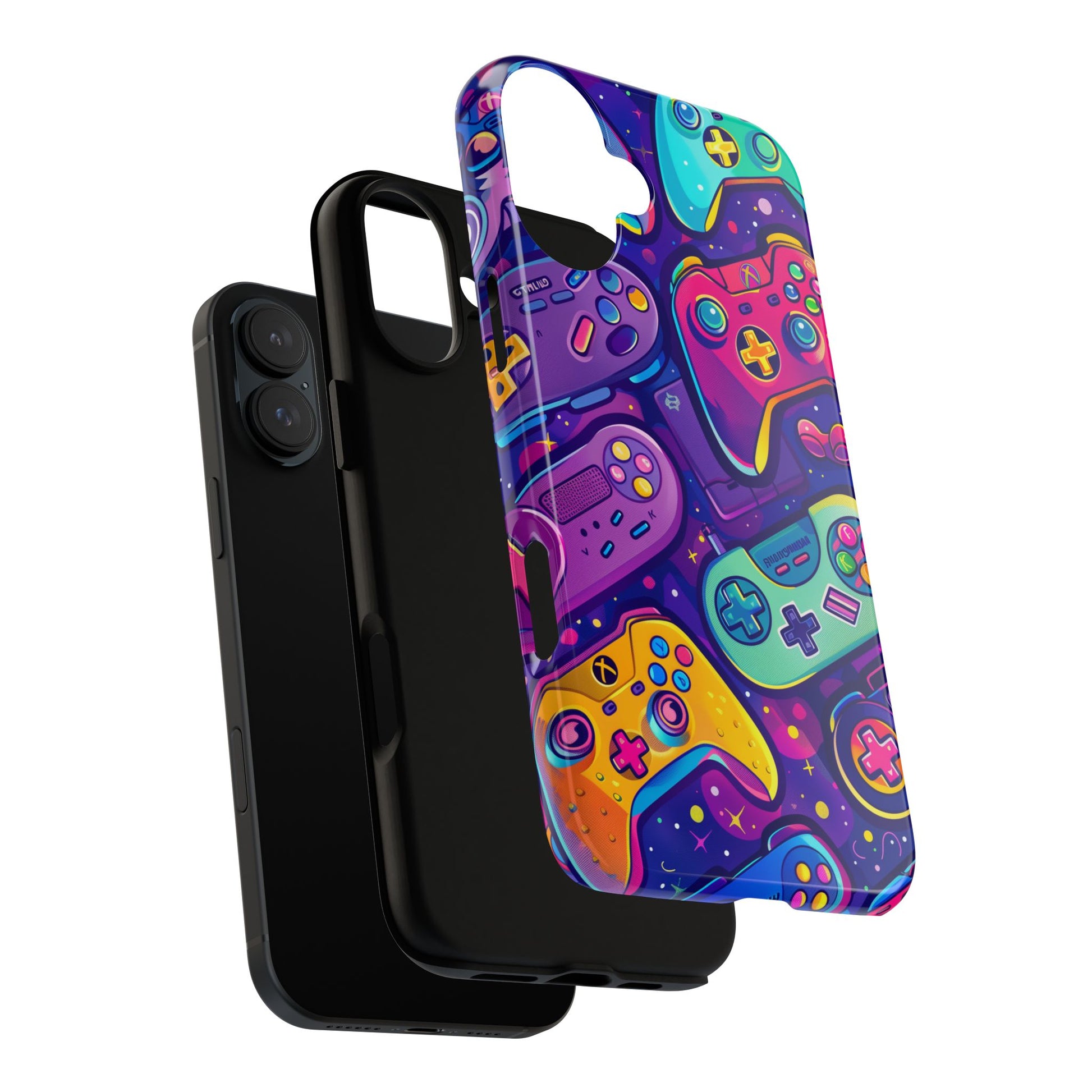 Lisa Frank Style Video Game Controller Android Phone Case, Retro Gamer Gift, Colorful Gaming Accessory