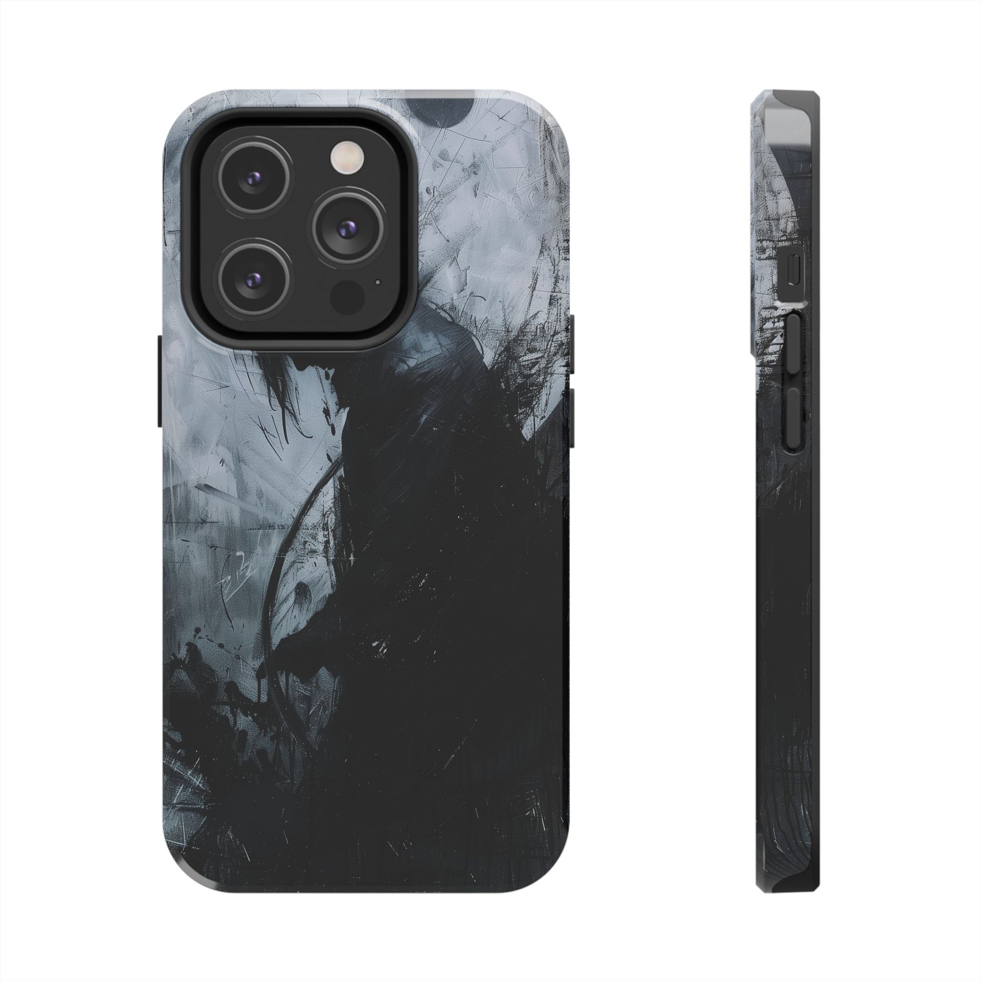 Gothic Art Phone Case Silhouette, Sandman Phone Case, Moon and Tarot Phone Case, Halloween Spooky Season, Dark Academia iPhone 15 Pro Max