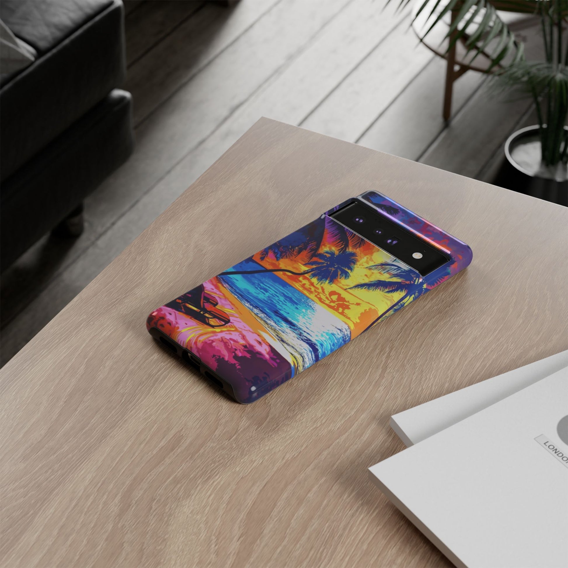 Sunset Bliss: Lisa Frank Style Android Phone Case