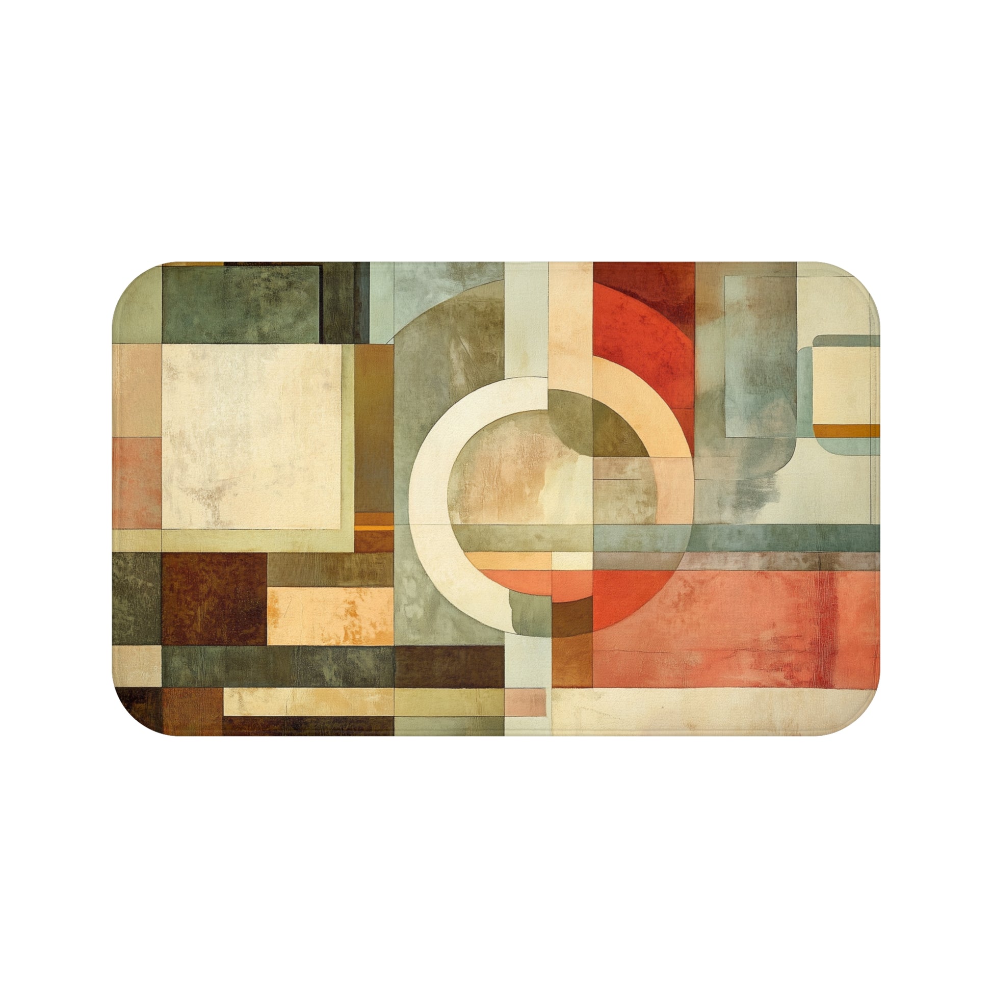 Prairie Style Art Deco Bath Mat Frank Lloyd Wright Geometric Home Decor Bathroom Rug Housewarming Gift Floor Mat Shower Mat