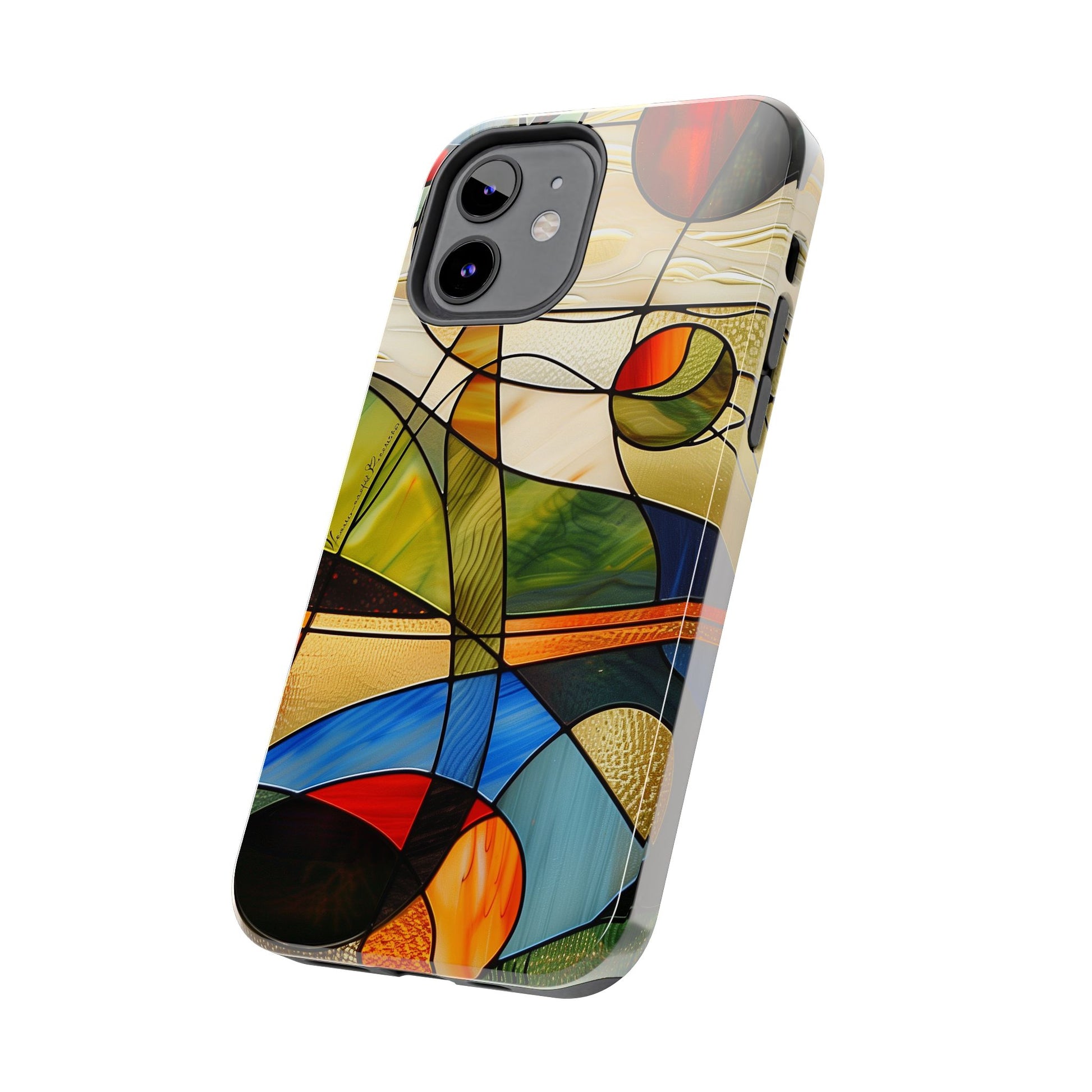 Frank Lloyd Wright Inspired Stained Glass Phone Case, Artistic iPhone Case, Architectural Design, Art Deco iphone Case, iphone 15 pro max