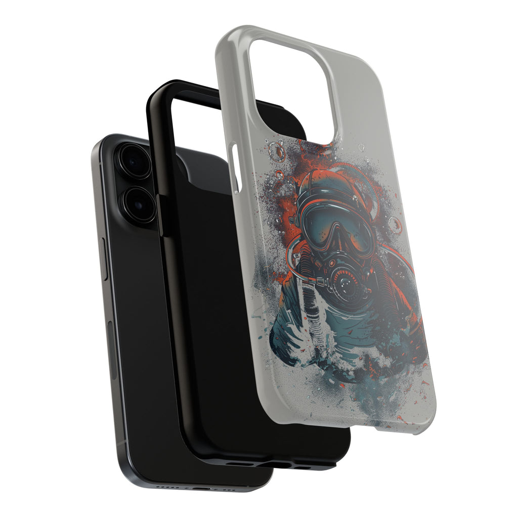 Light Custom iPhone Case, Personalized Phone Case, SCUBA Phone Case, SCUBA Diver Case, Custom Diver Phone Case, Gift for SCUBA Diver