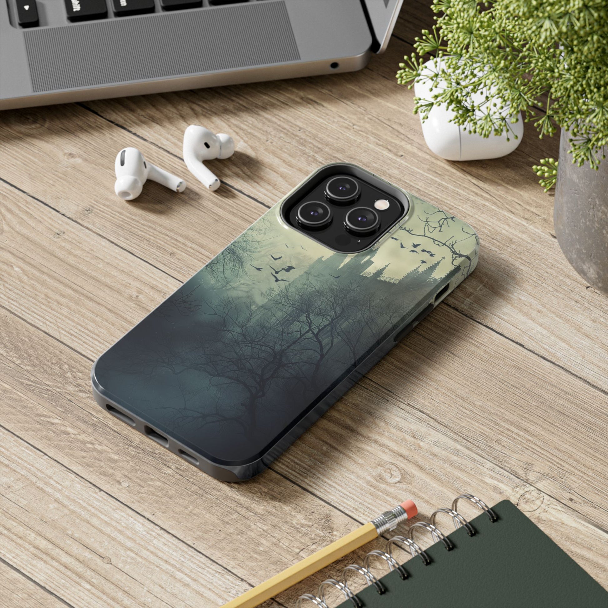 Gothic Architecture Phone Case, Dark Academia Phone Case, Moon and Tarot Case, Halloween Spooky Season, Dark Academia iPhone 15 Pro Max