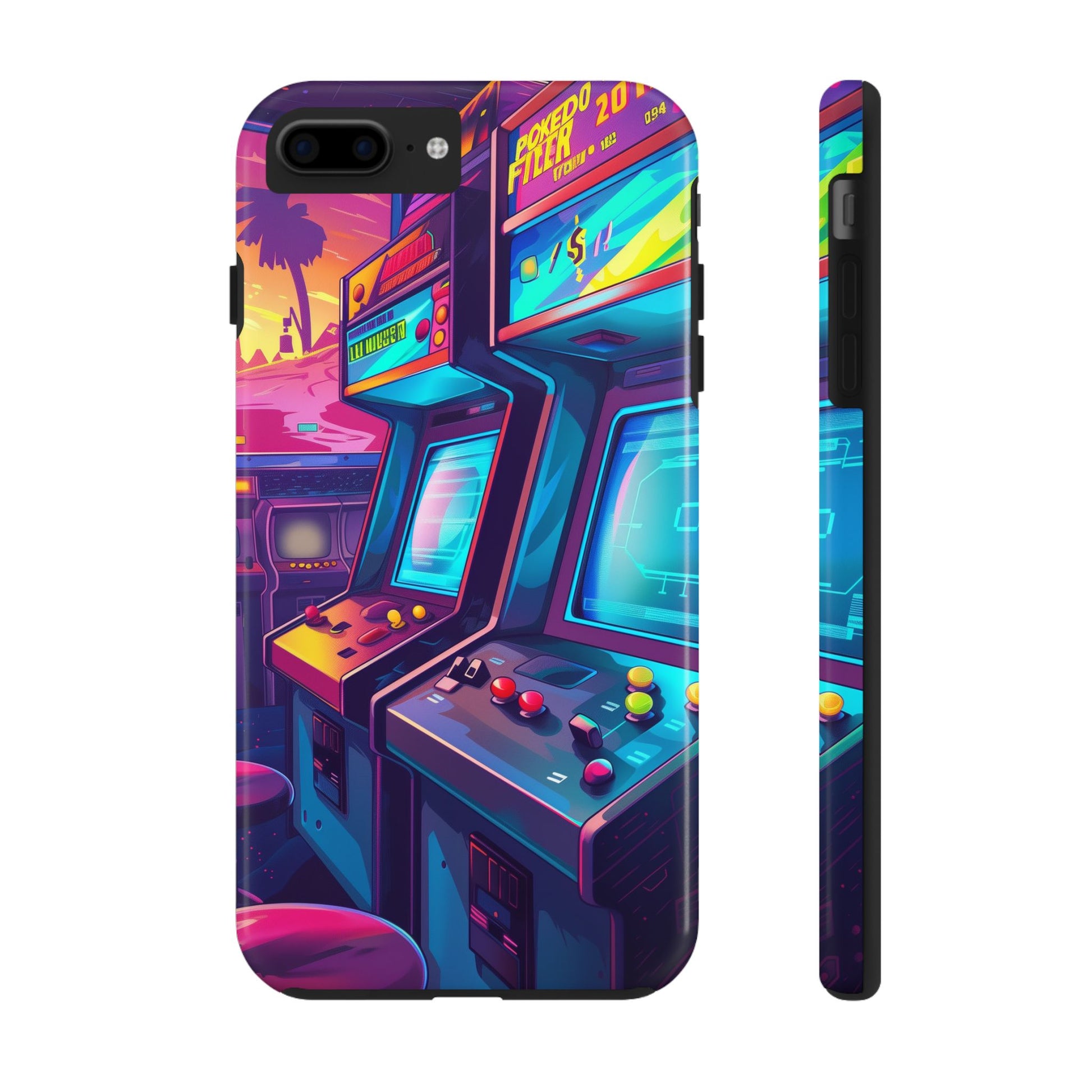 Durable iPhone Case with Outer Space Arcade Design - Protective Space Themed Cover - Fun and Sturdy Phone Accessory - Gamer Gift