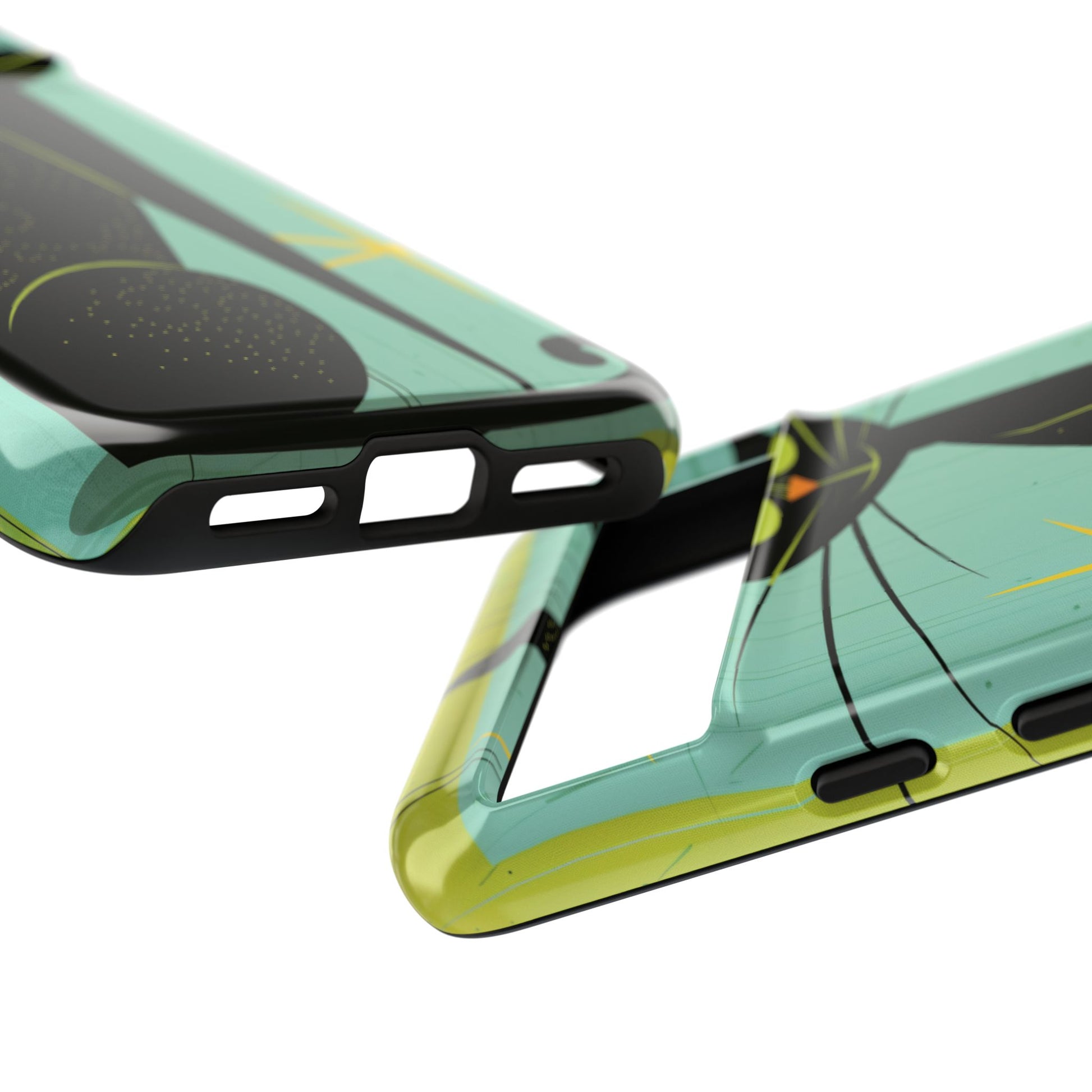 Mid-Century Modern Phone Case, Mid Mod Android Case, Atomic Cats Android Case, Retro Chic Smartphone Cover, Unique Artistic Phone Accessory