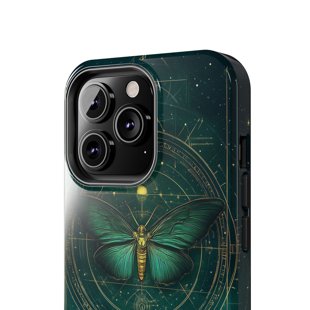 Celestial Dark Academia Phone Case, Magical Moth Vintage  Witchcraft iPhone Cover, Esoteric Nature Art, iPhone 15 Pro Max, iPhone 14 Pro