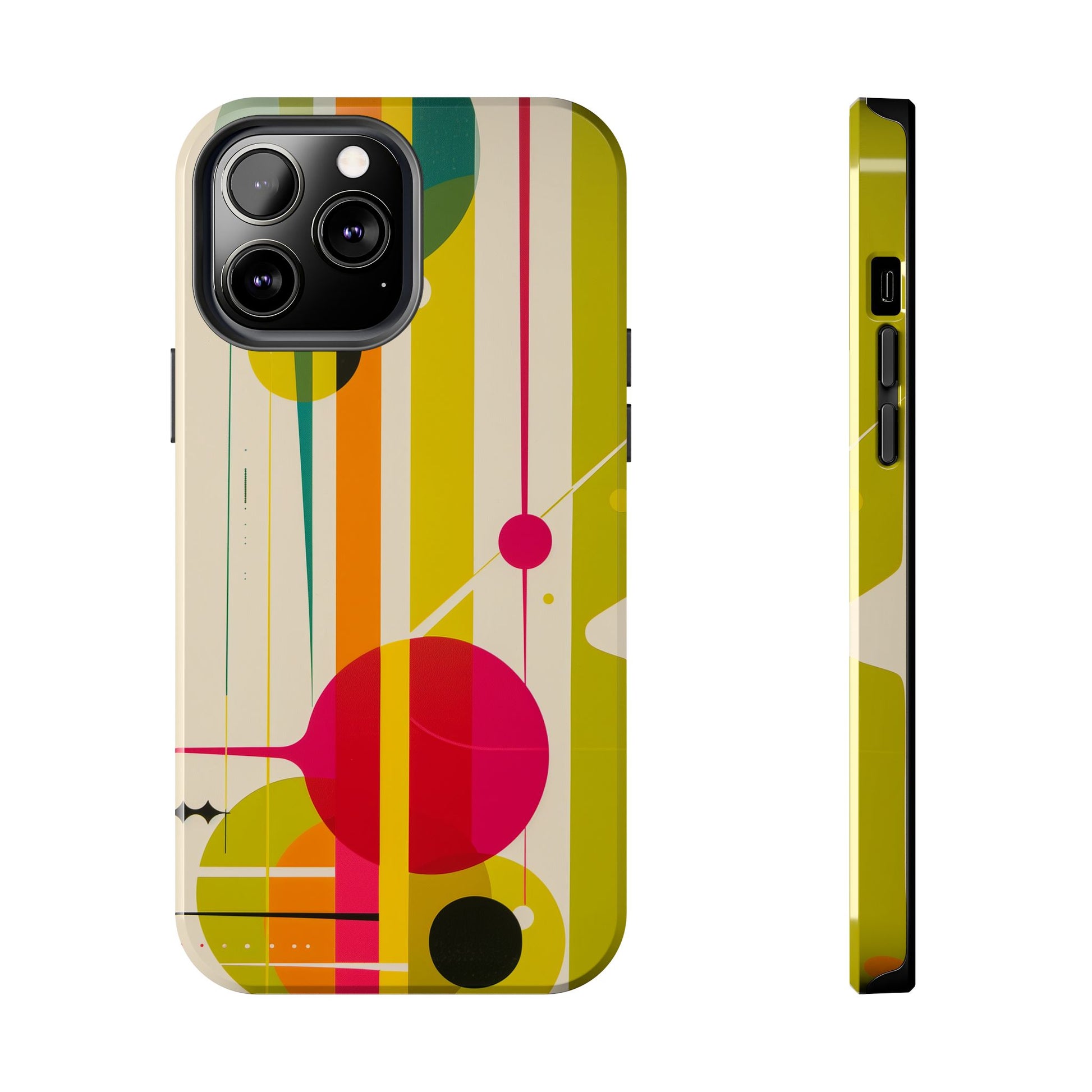 Mid Century Modern Star Design Phone Case, Earth Tone Colors iPhone Case, Retro Style iPhone Cover, iphone 15 pro max case, iphone 14 case